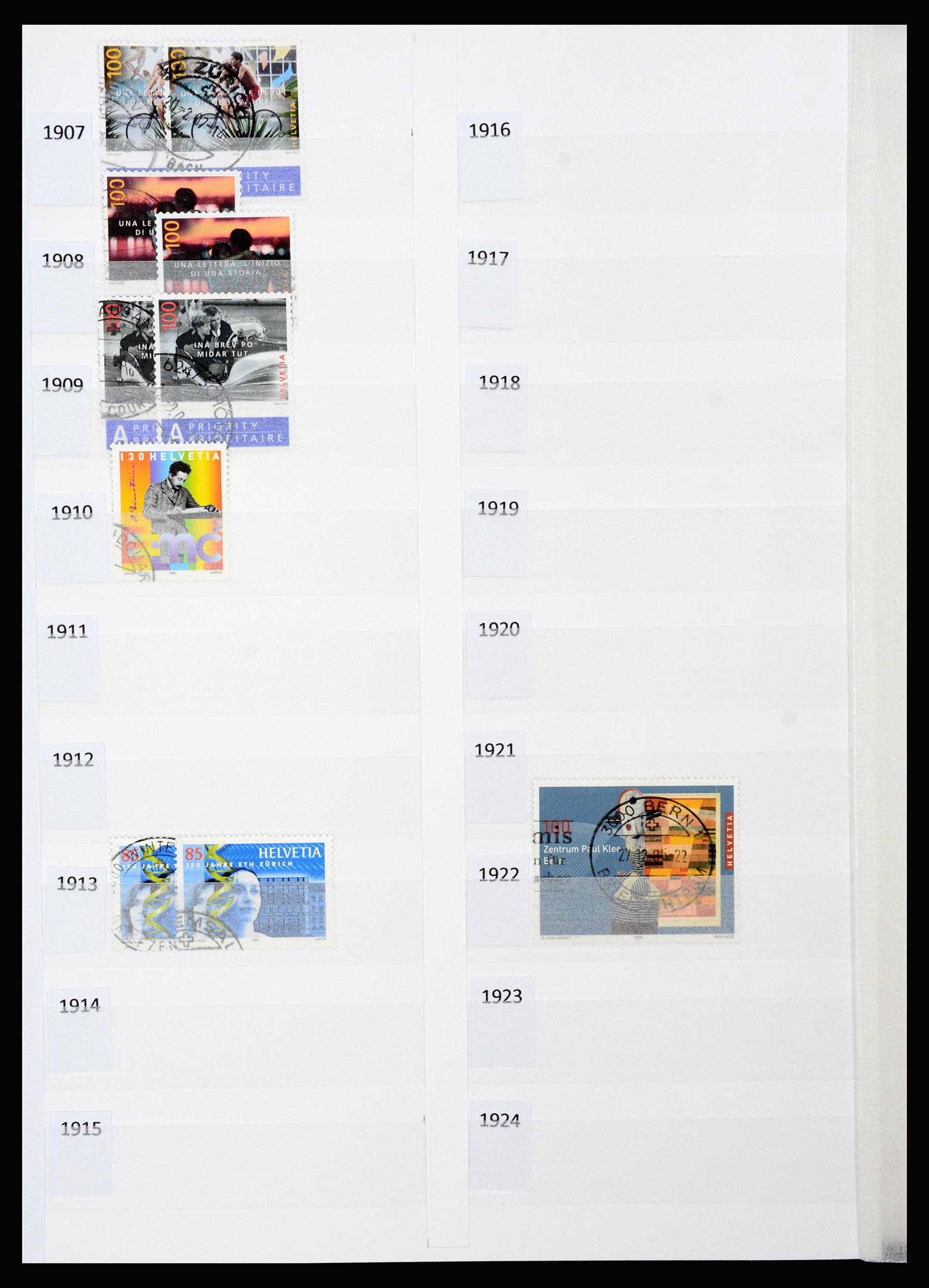 37252 107 - Postzegelverzameling 37252 Zwitserland 1900-2011.