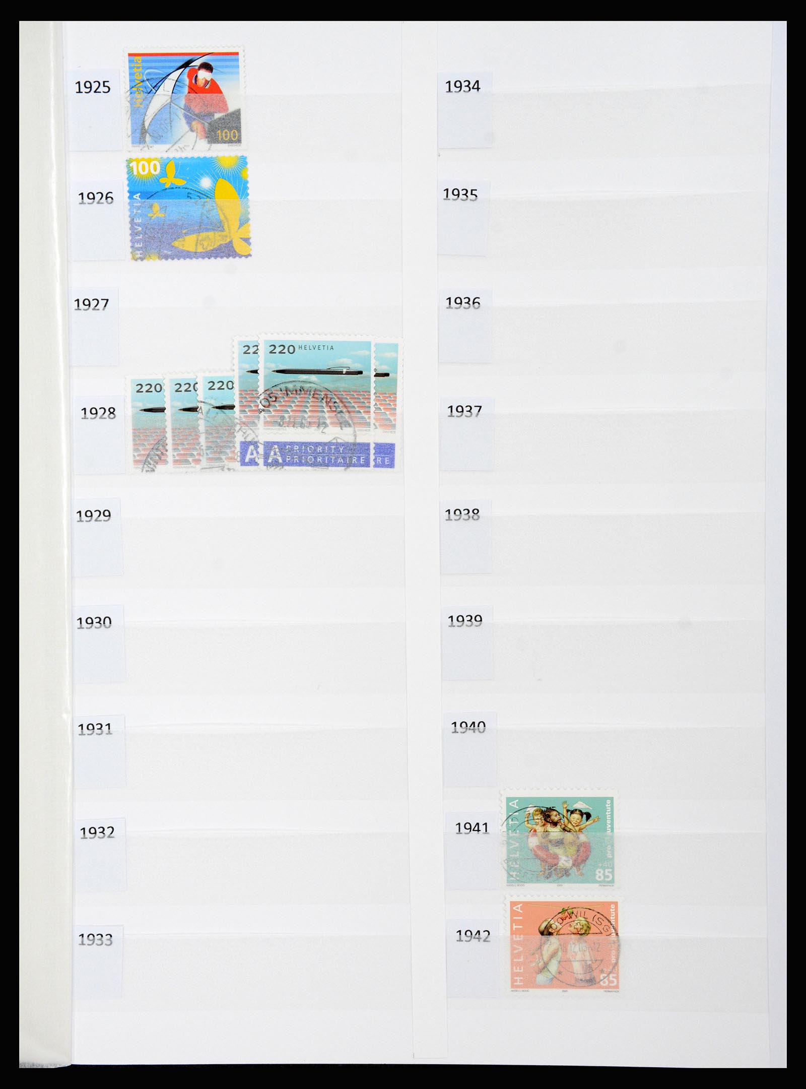 37252 108 - Postzegelverzameling 37252 Zwitserland 1900-2011.