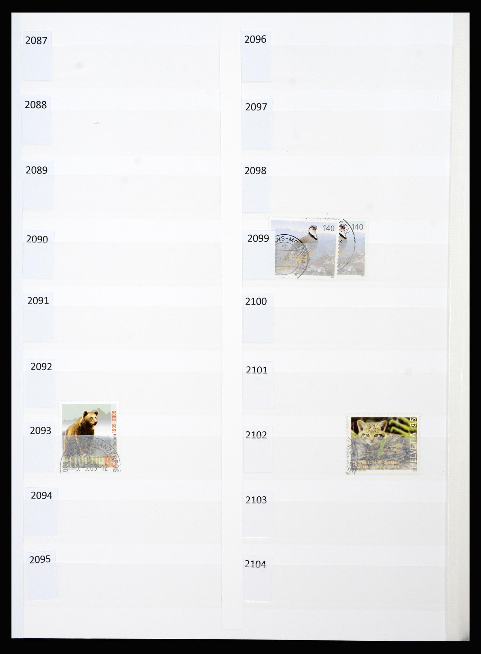 37252 117 - Postzegelverzameling 37252 Zwitserland 1900-2011.