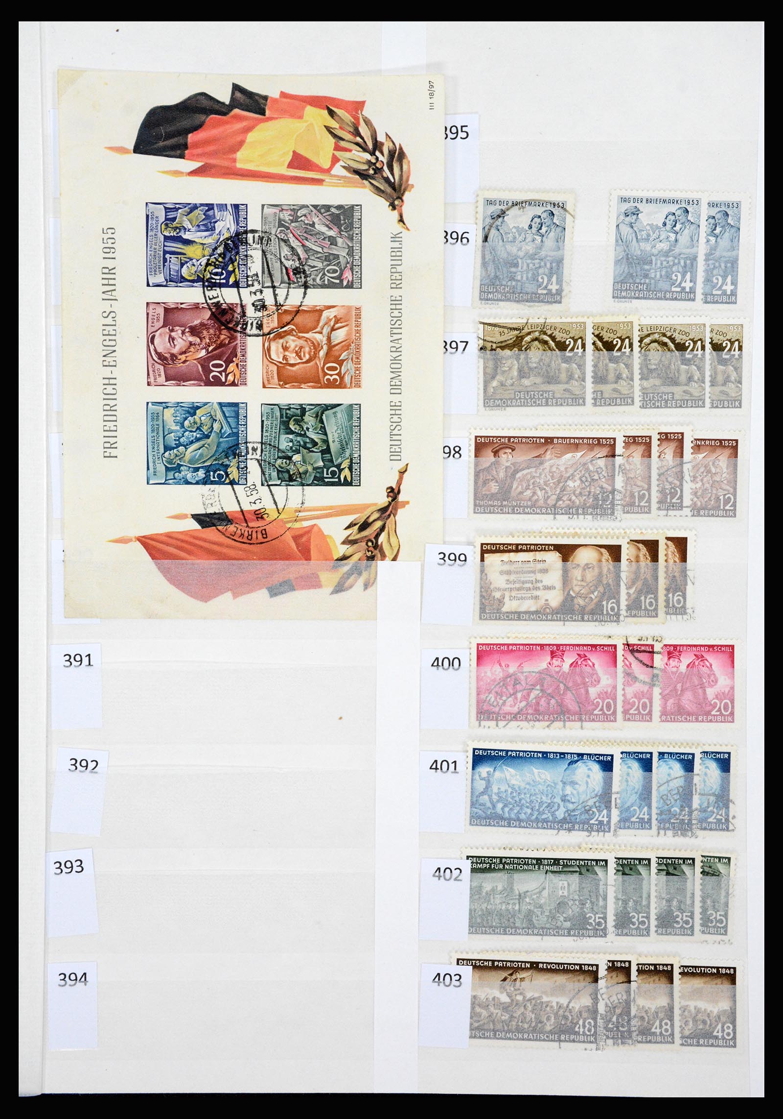 37253 009 - Postzegelverzameling 37253 DDR 1949-1990.