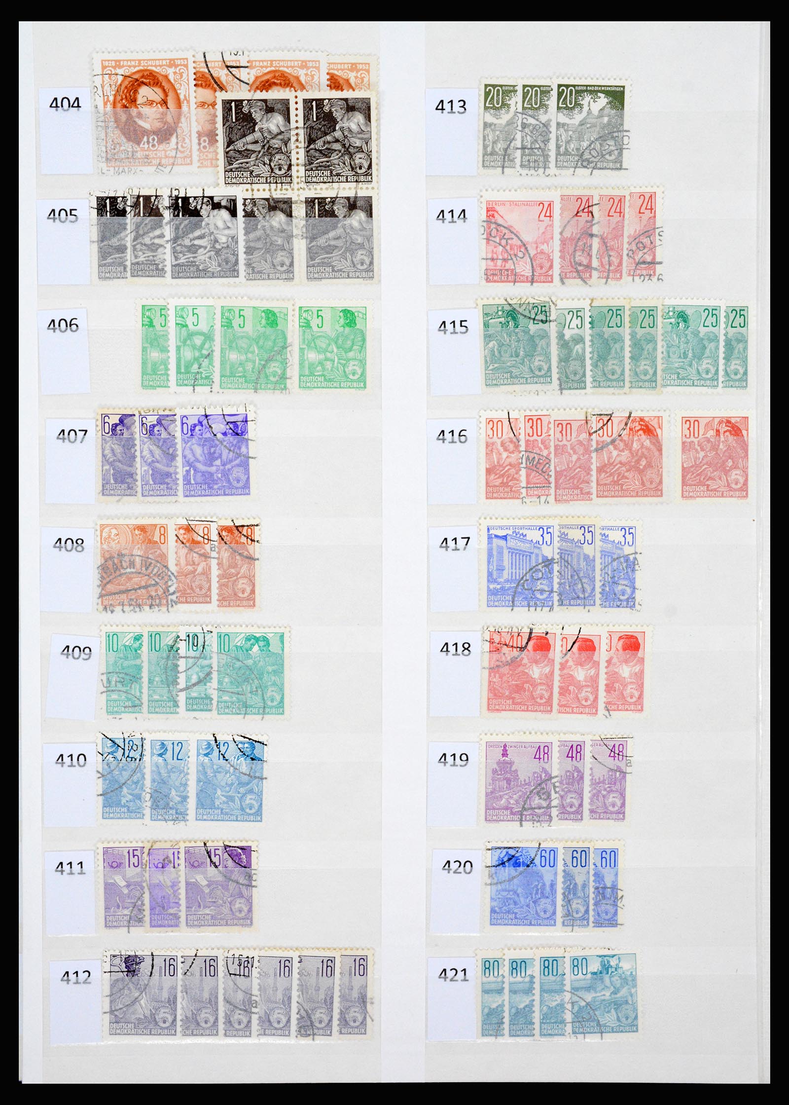 37253 010 - Stamp collection 37253 GDR 1949-1990.