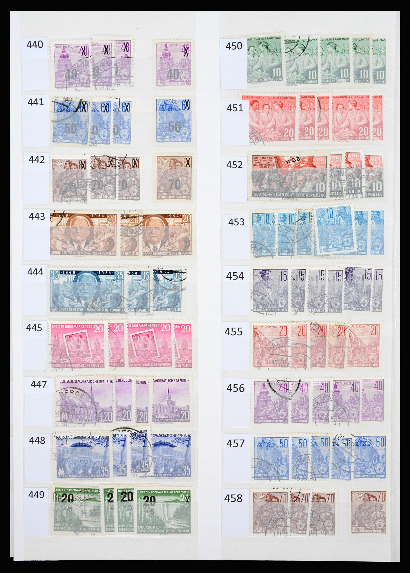 37253 012 - Stamp collection 37253 GDR 1949-1990.