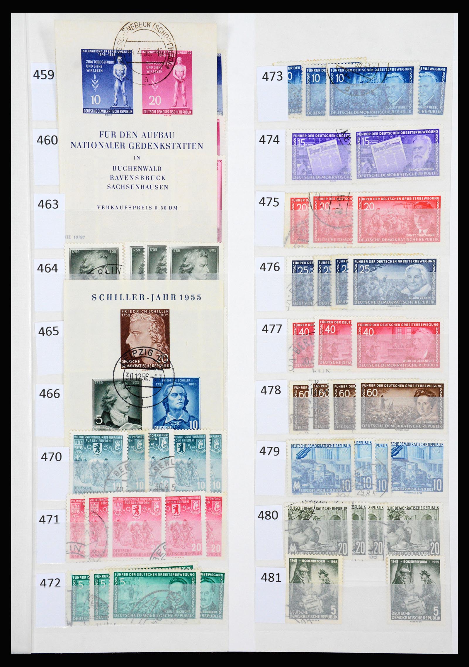 37253 013 - Stamp collection 37253 GDR 1949-1990.