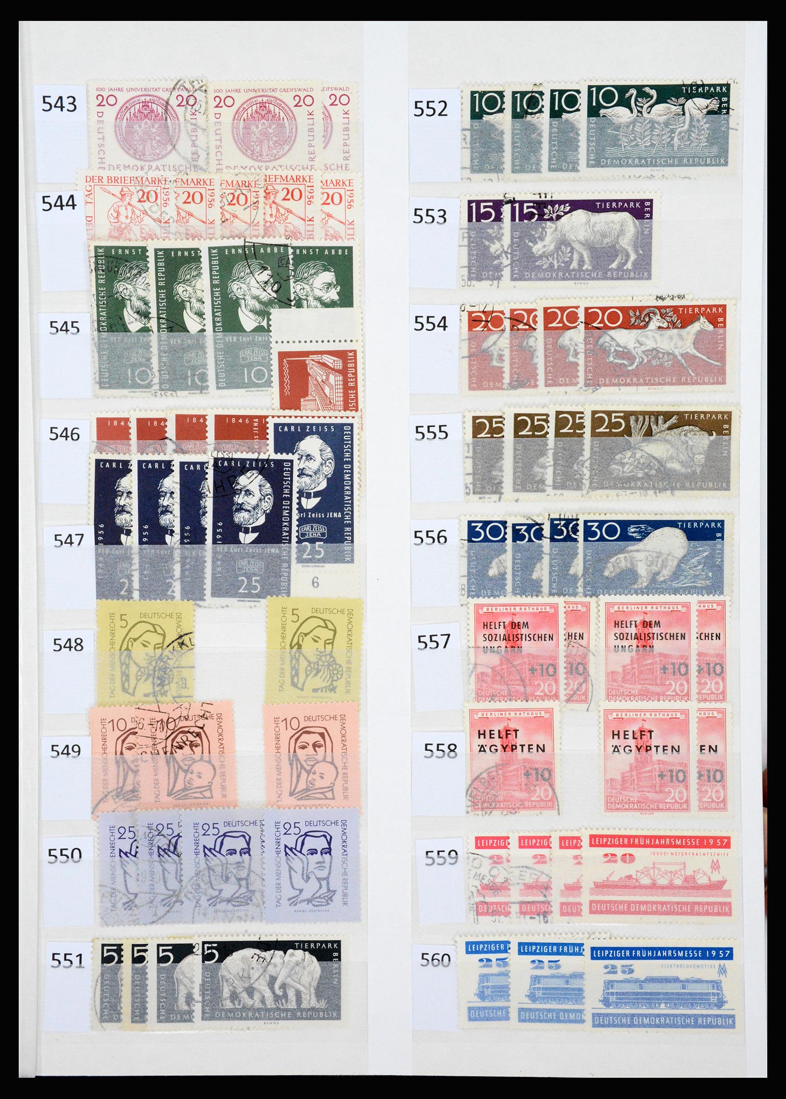 37253 017 - Stamp collection 37253 GDR 1949-1990.