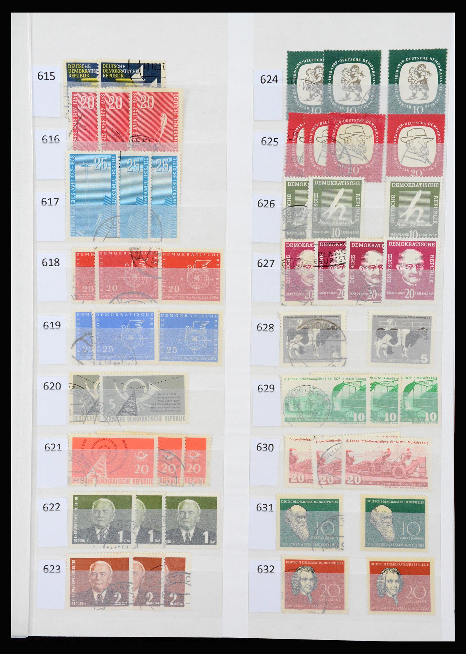 37253 022 - Stamp collection 37253 GDR 1949-1990.