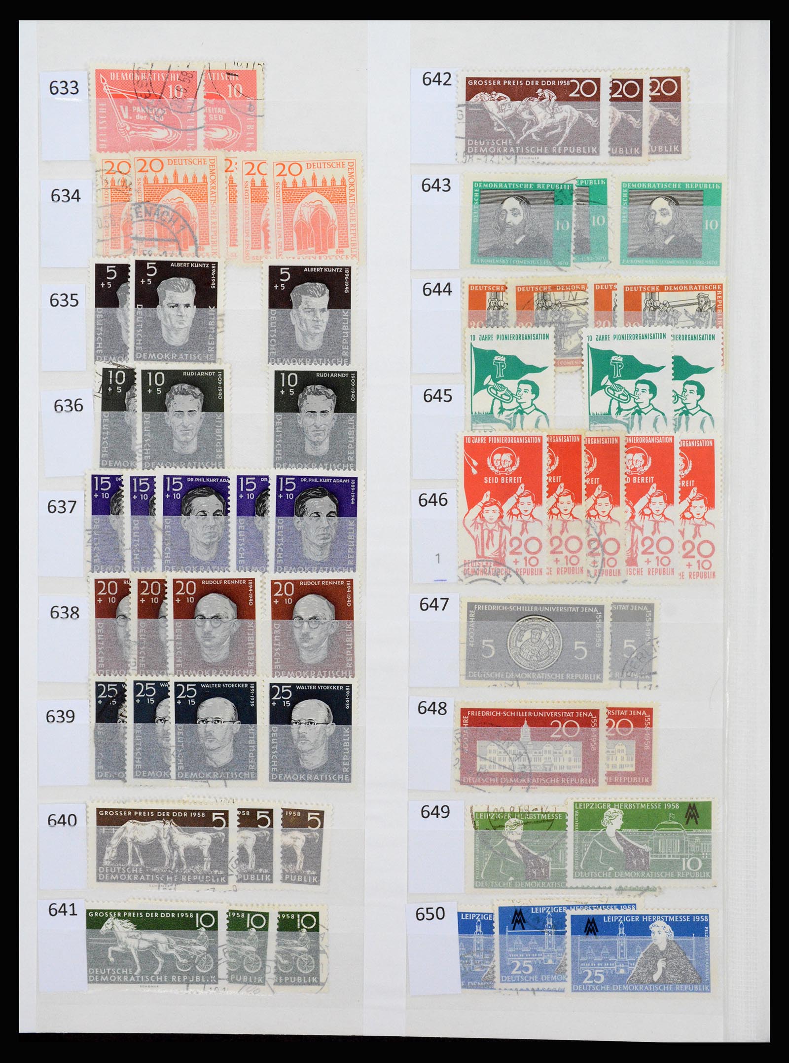37253 023 - Stamp collection 37253 GDR 1949-1990.