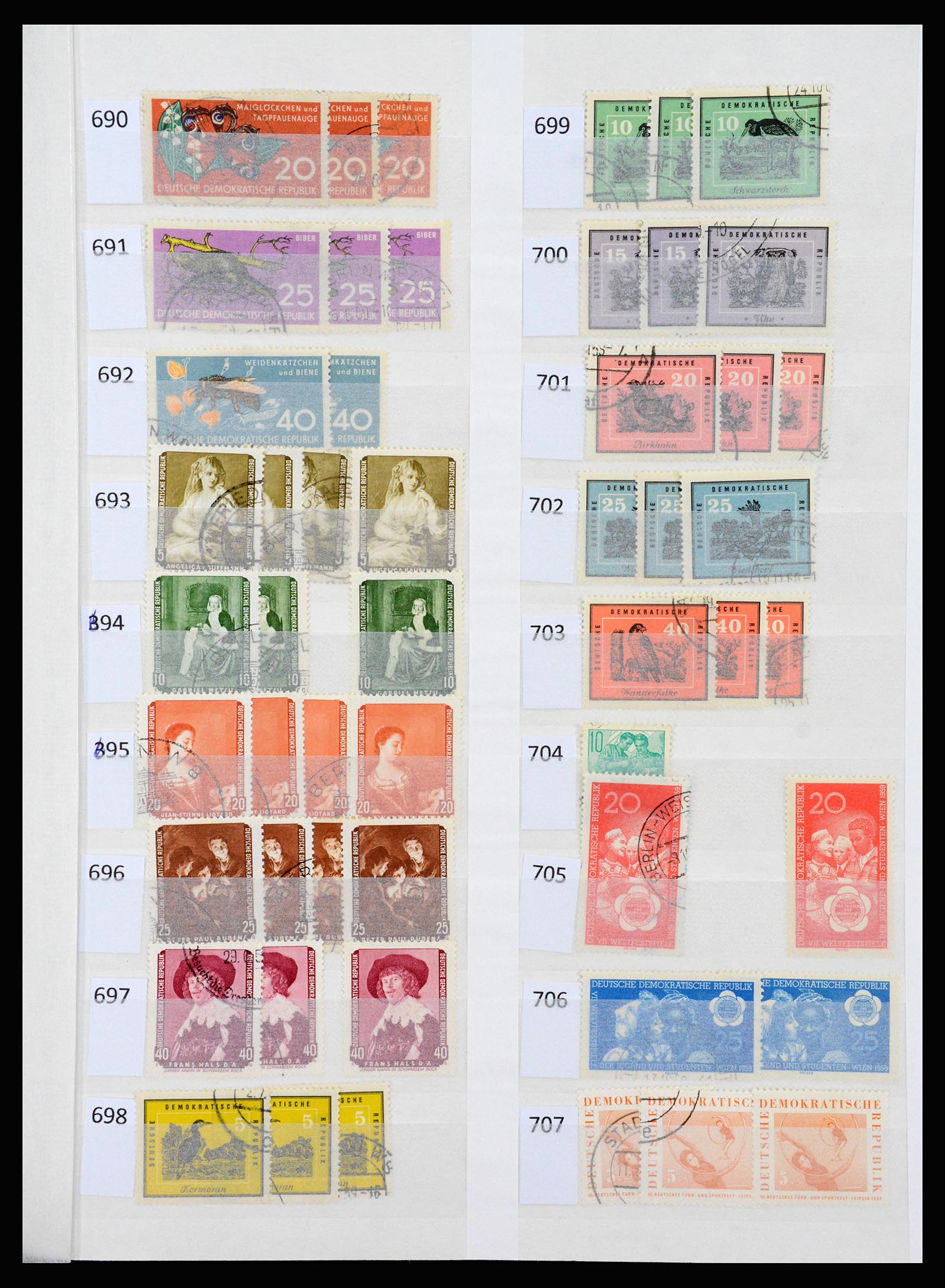 37253 026 - Stamp collection 37253 GDR 1949-1990.