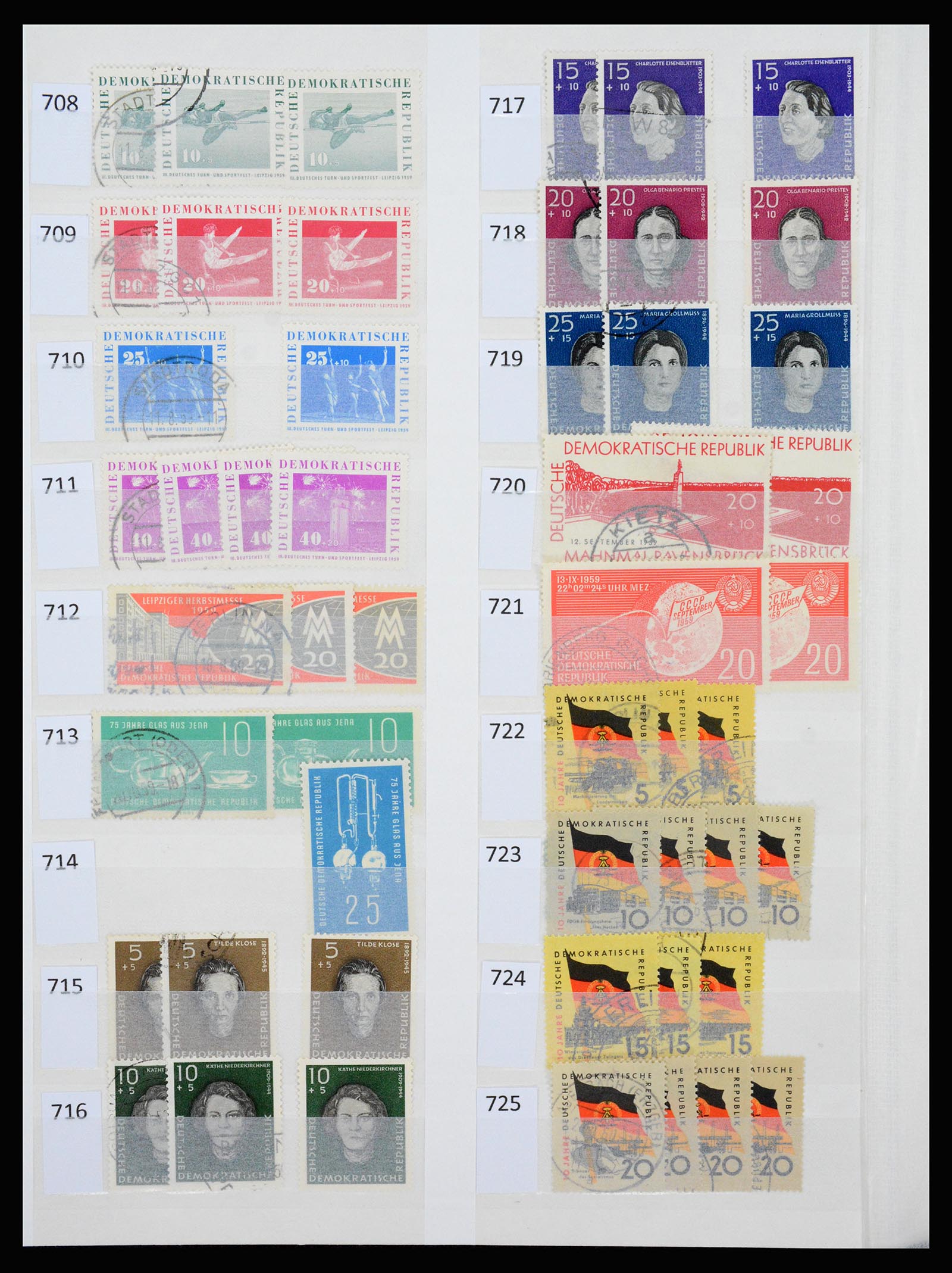 37253 027 - Stamp collection 37253 GDR 1949-1990.