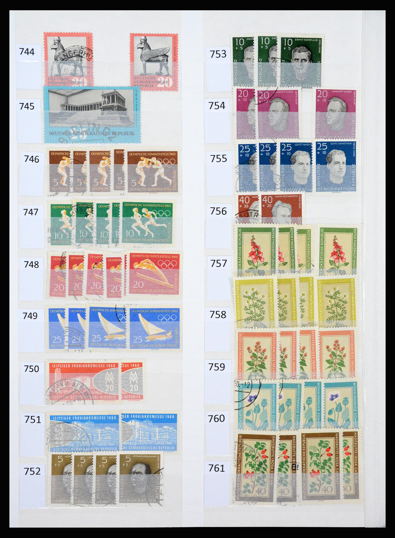 37253 029 - Stamp collection 37253 GDR 1949-1990.