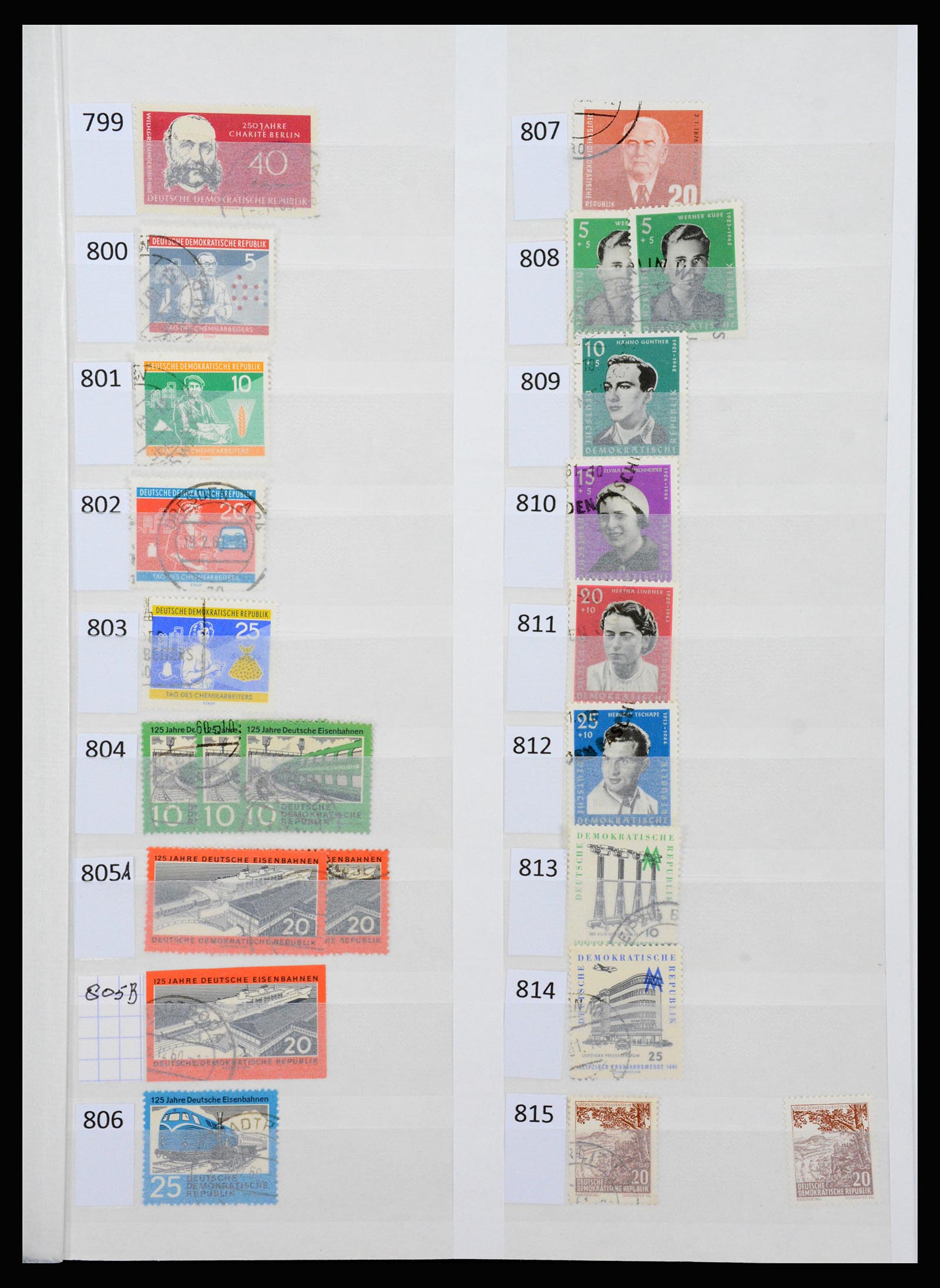 37253 032 - Stamp collection 37253 GDR 1949-1990.