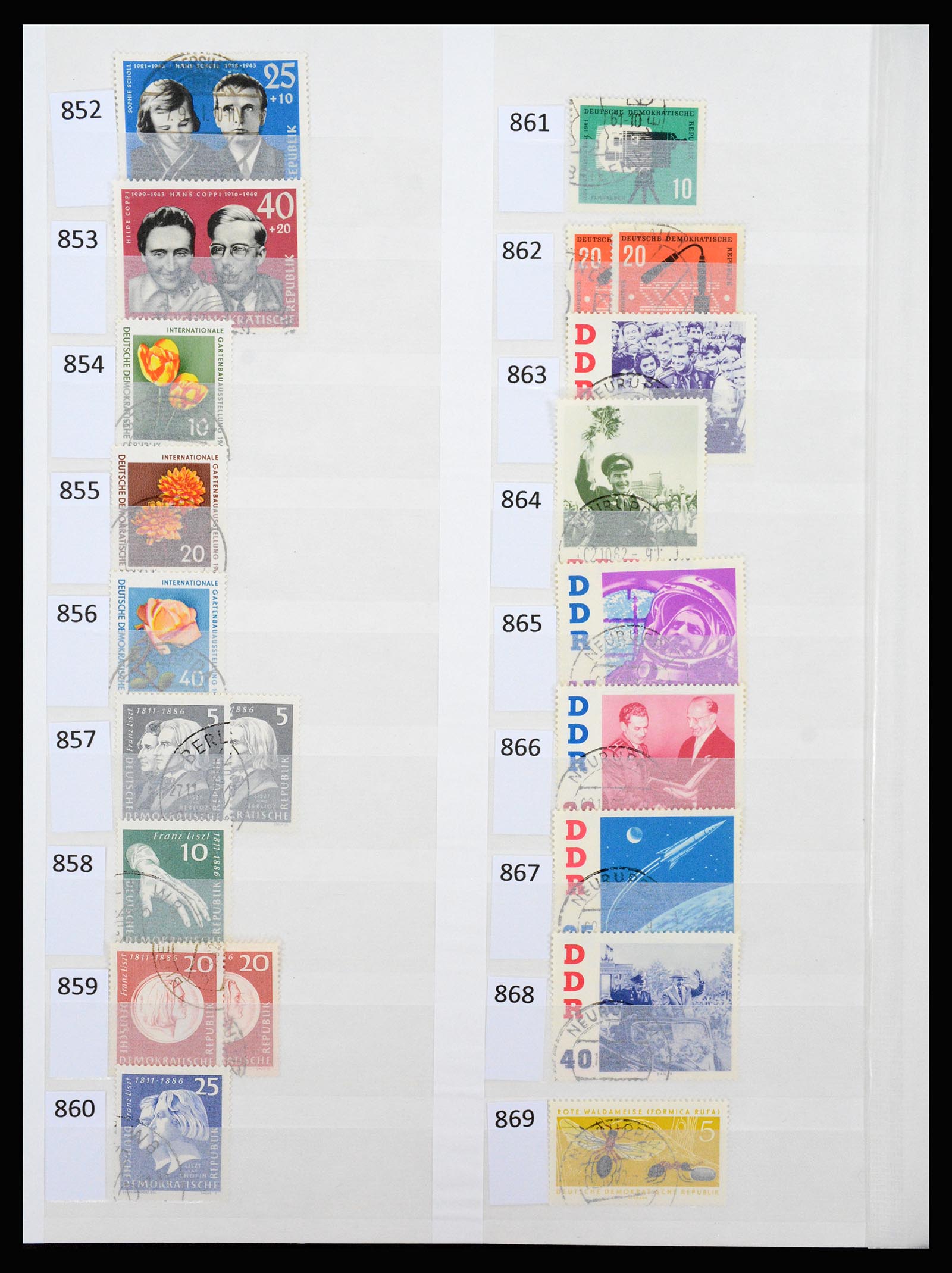 37253 035 - Stamp collection 37253 GDR 1949-1990.