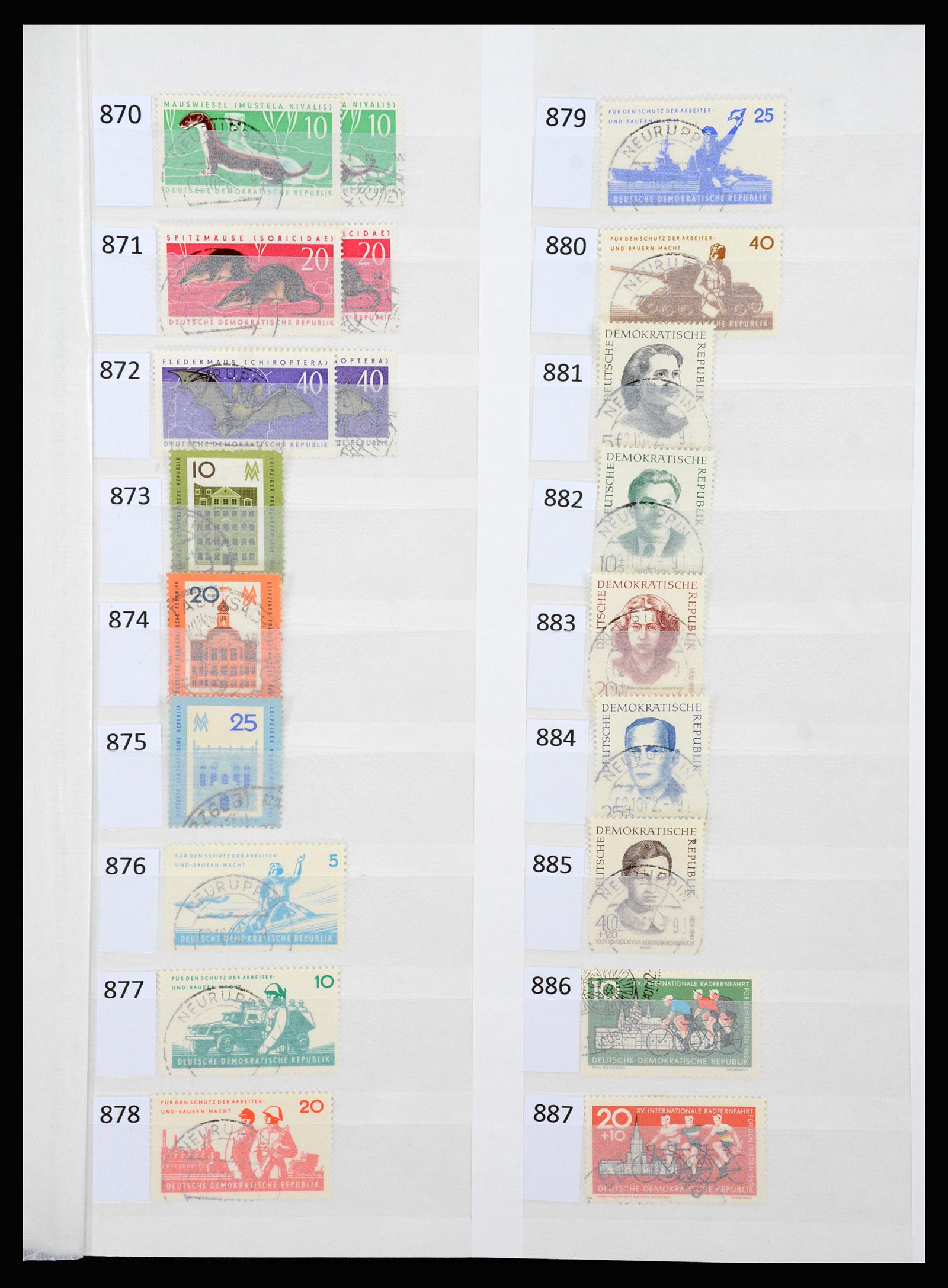 37253 036 - Stamp collection 37253 GDR 1949-1990.