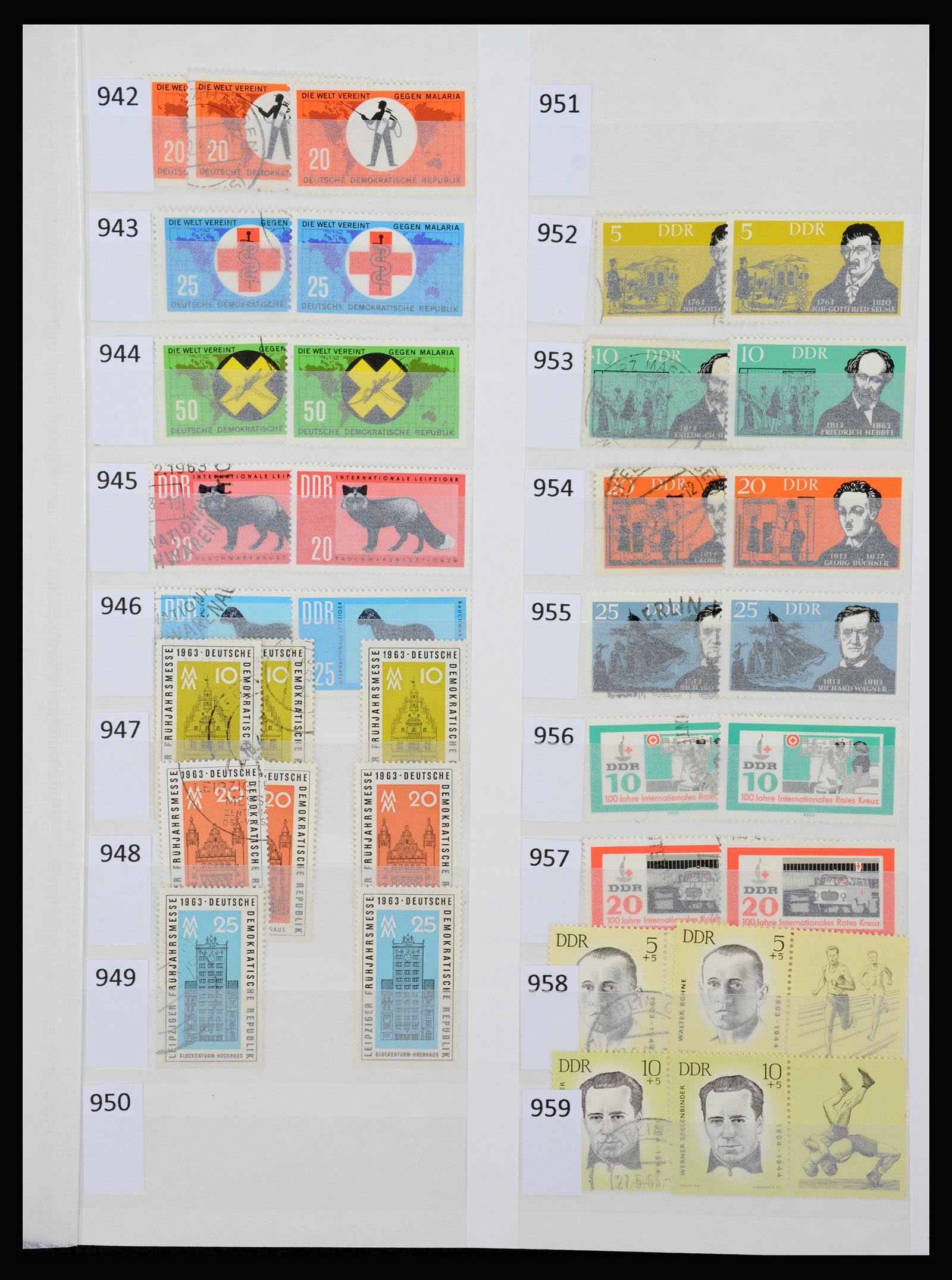37253 040 - Postzegelverzameling 37253 DDR 1949-1990.