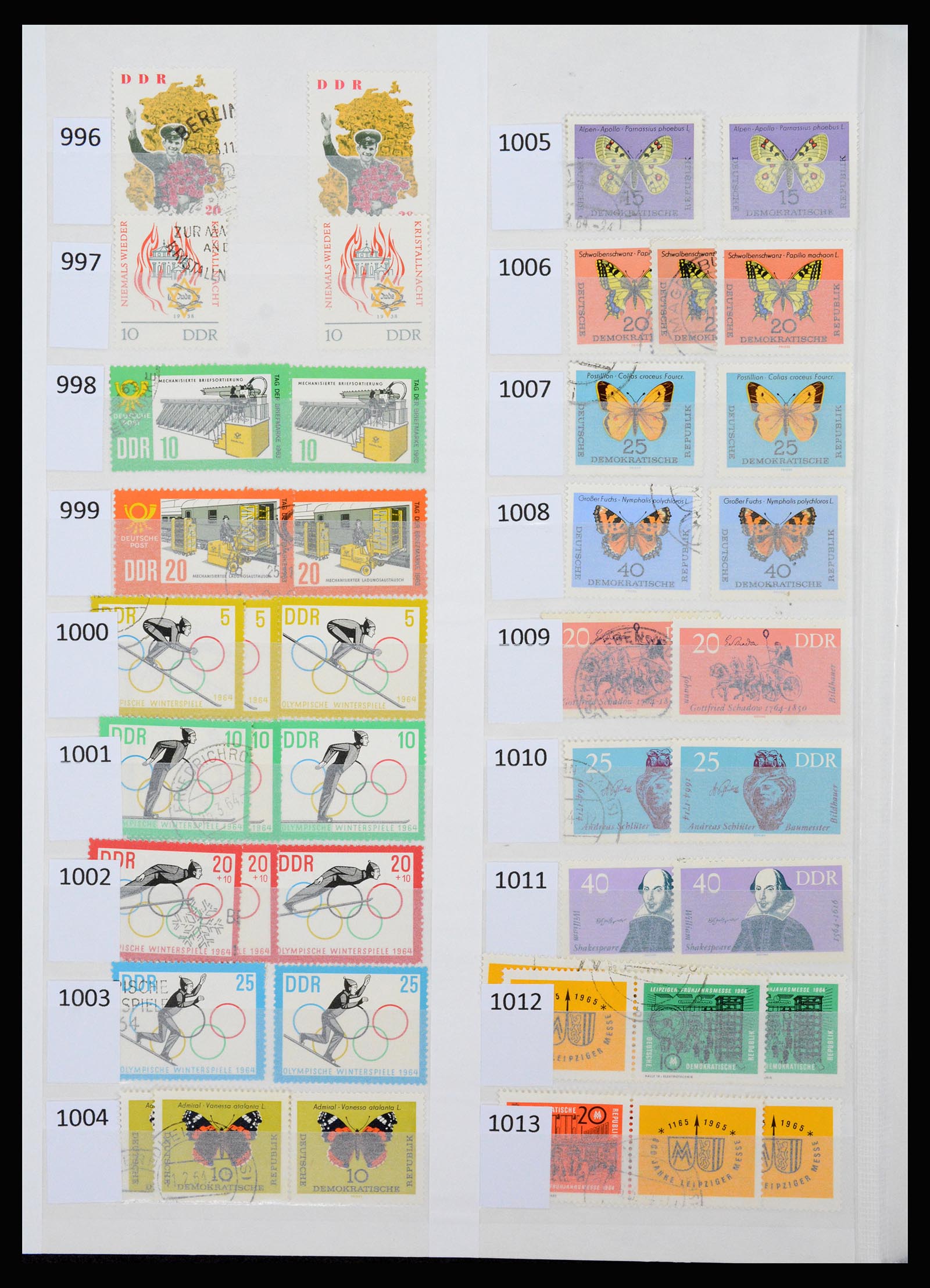37253 043 - Stamp collection 37253 GDR 1949-1990.