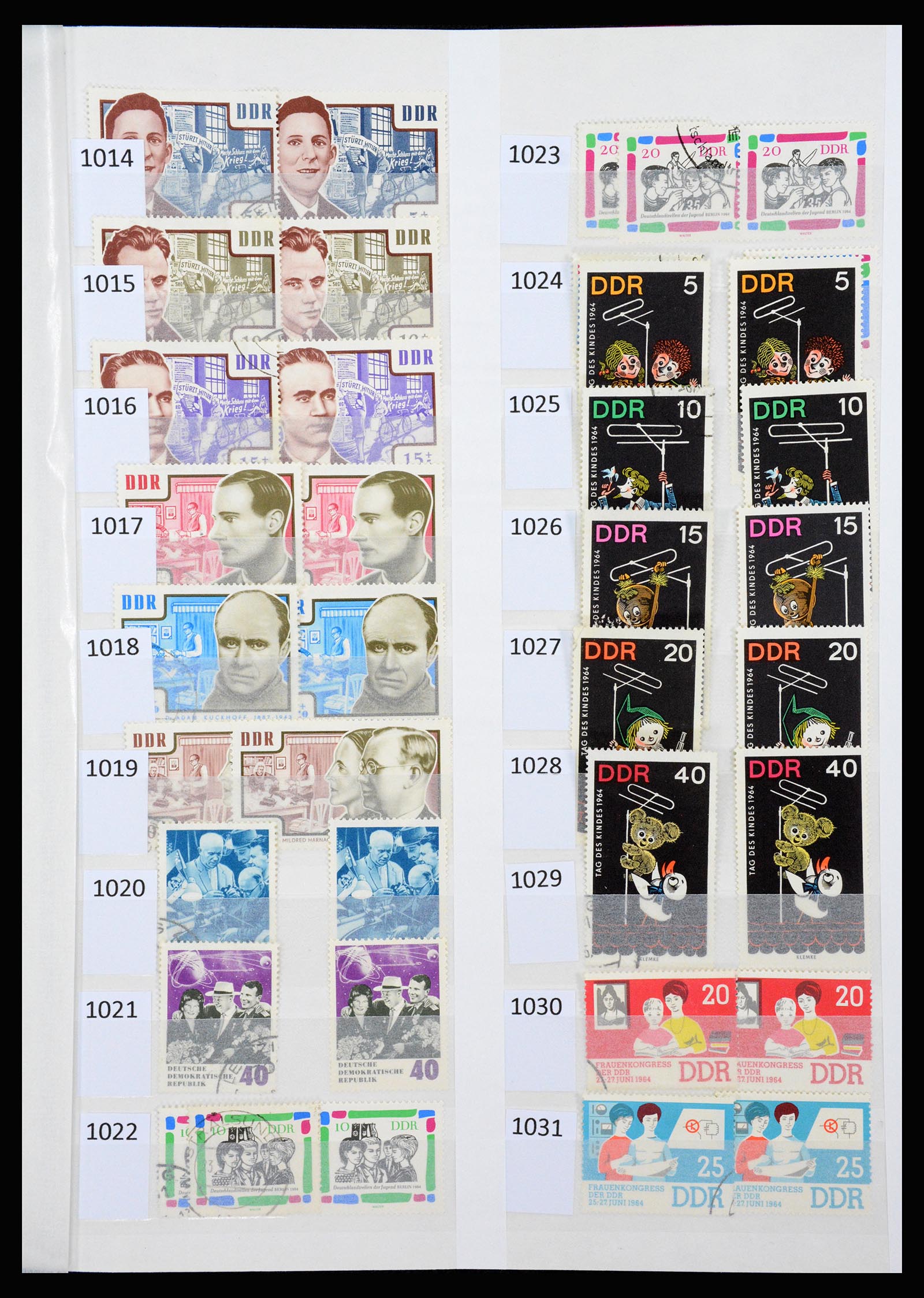 37253 044 - Stamp collection 37253 GDR 1949-1990.