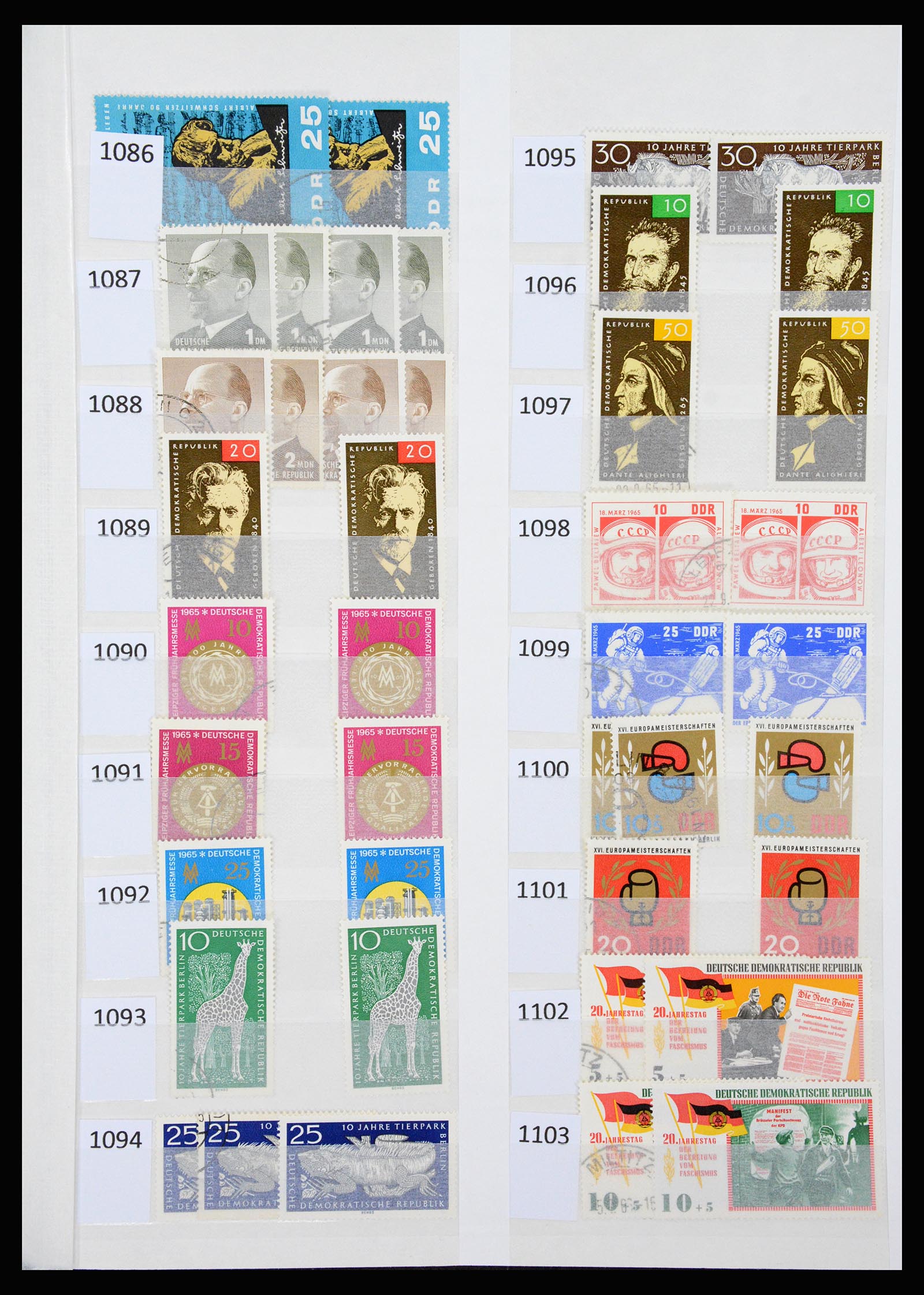 37253 048 - Stamp collection 37253 GDR 1949-1990.