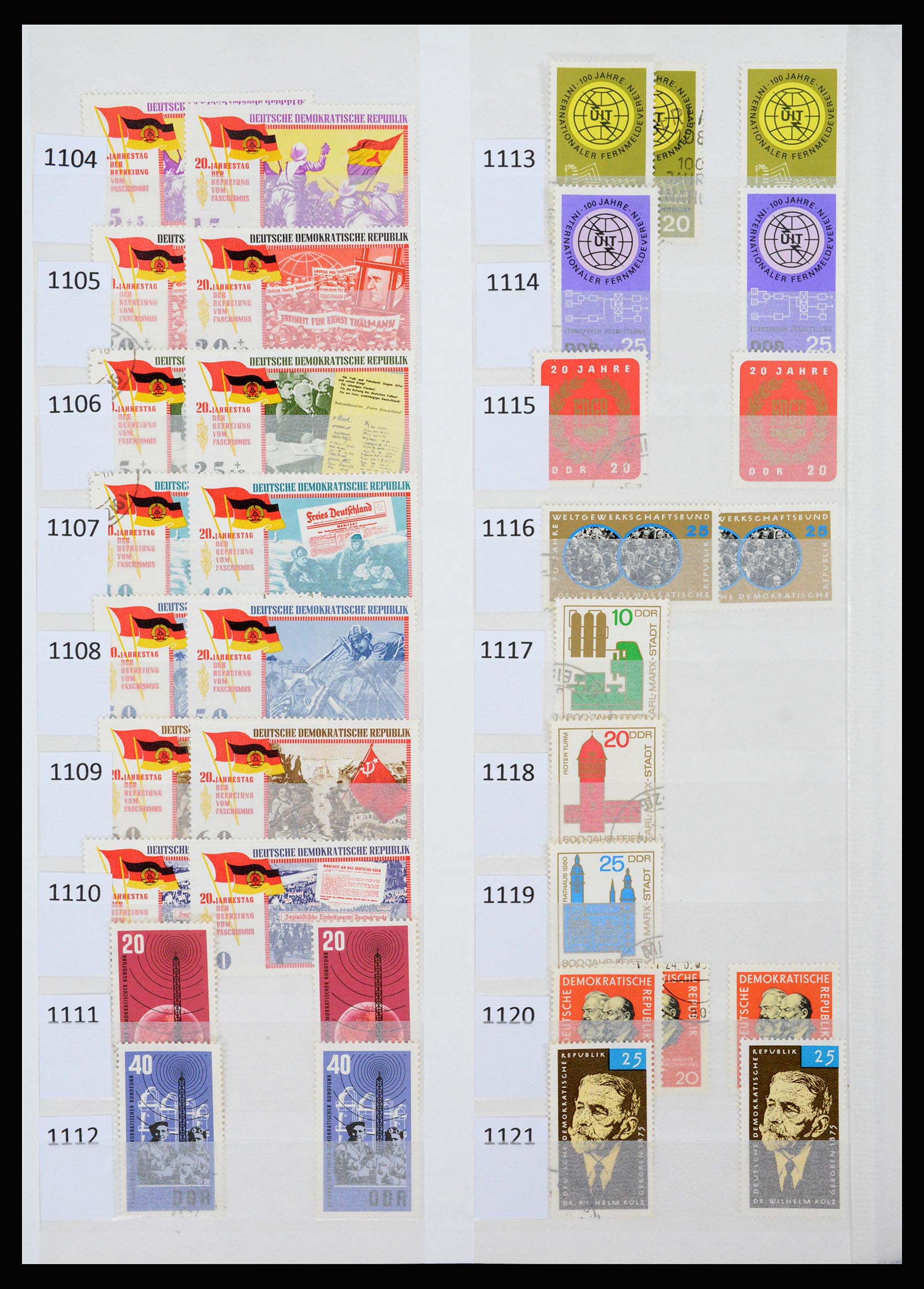 37253 049 - Stamp collection 37253 GDR 1949-1990.