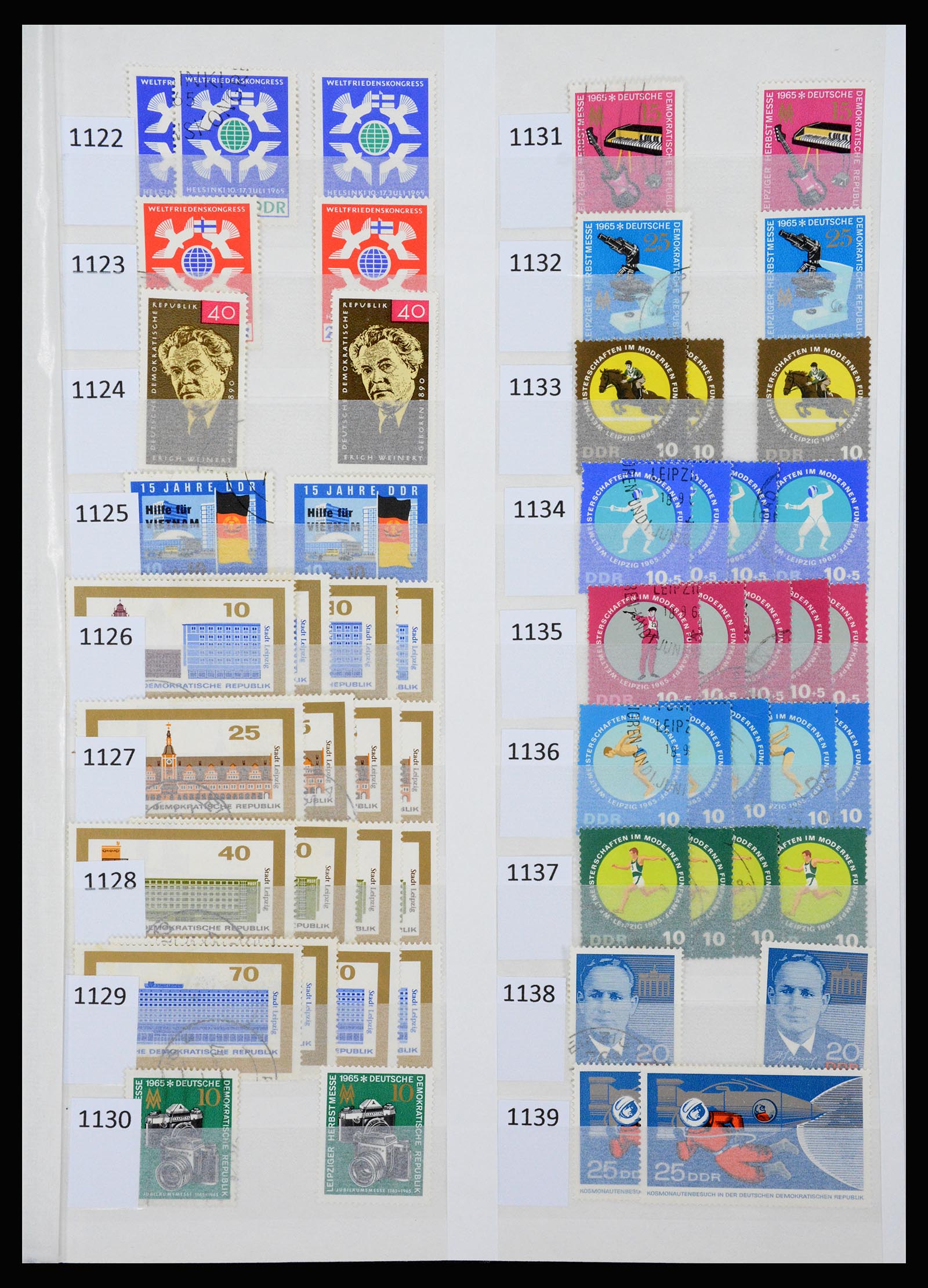 37253 050 - Stamp collection 37253 GDR 1949-1990.