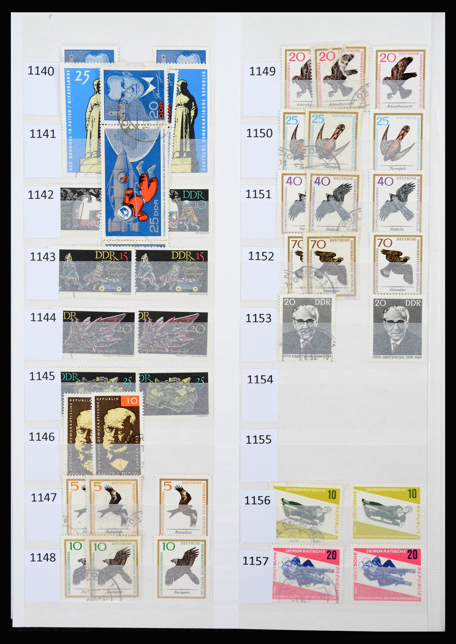 37253 051 - Stamp collection 37253 GDR 1949-1990.