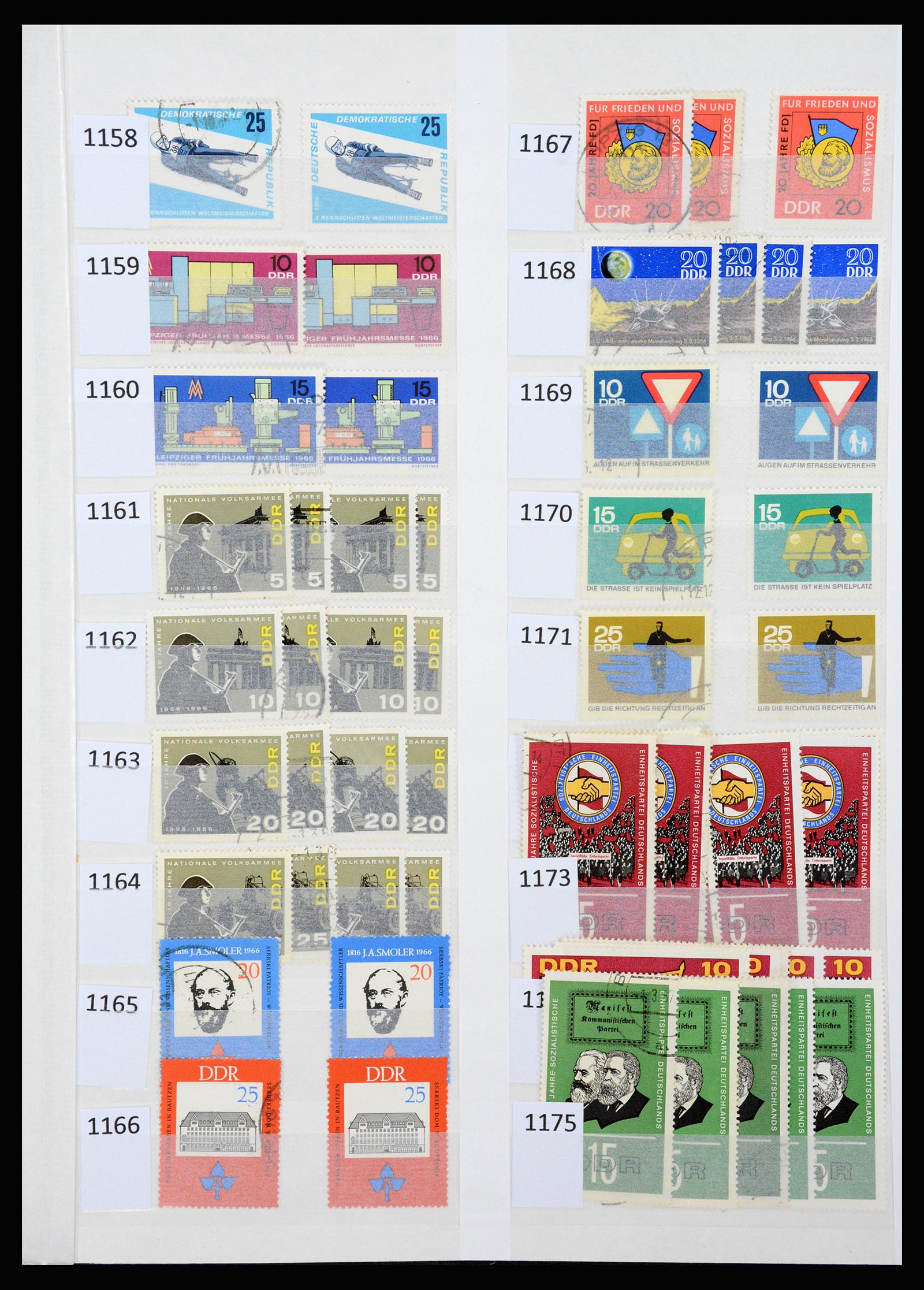 37253 053 - Stamp collection 37253 GDR 1949-1990.