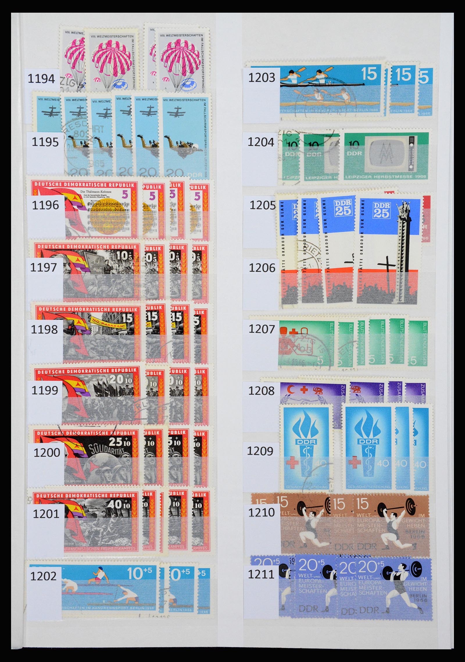 37253 055 - Stamp collection 37253 GDR 1949-1990.