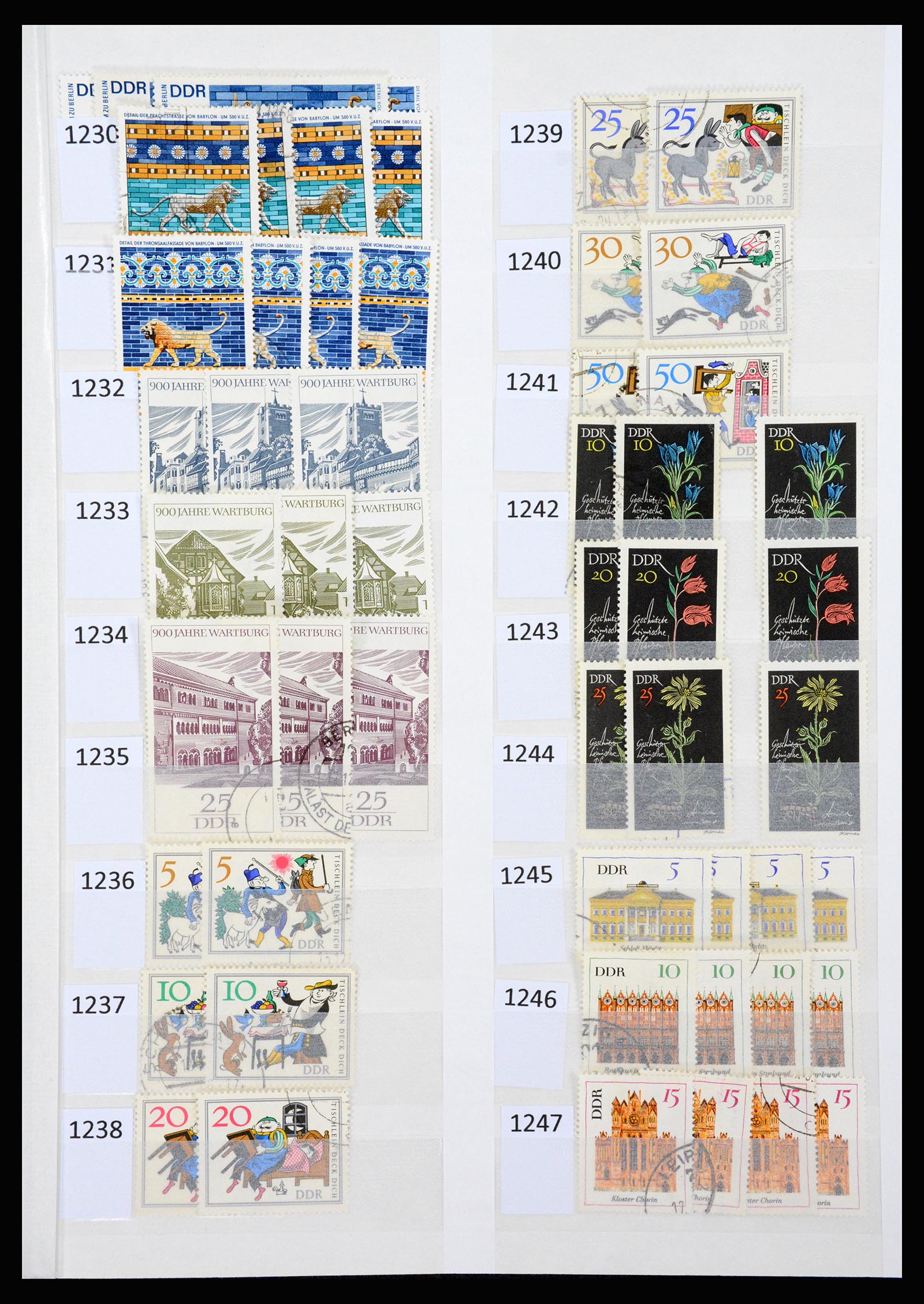 37253 057 - Stamp collection 37253 GDR 1949-1990.