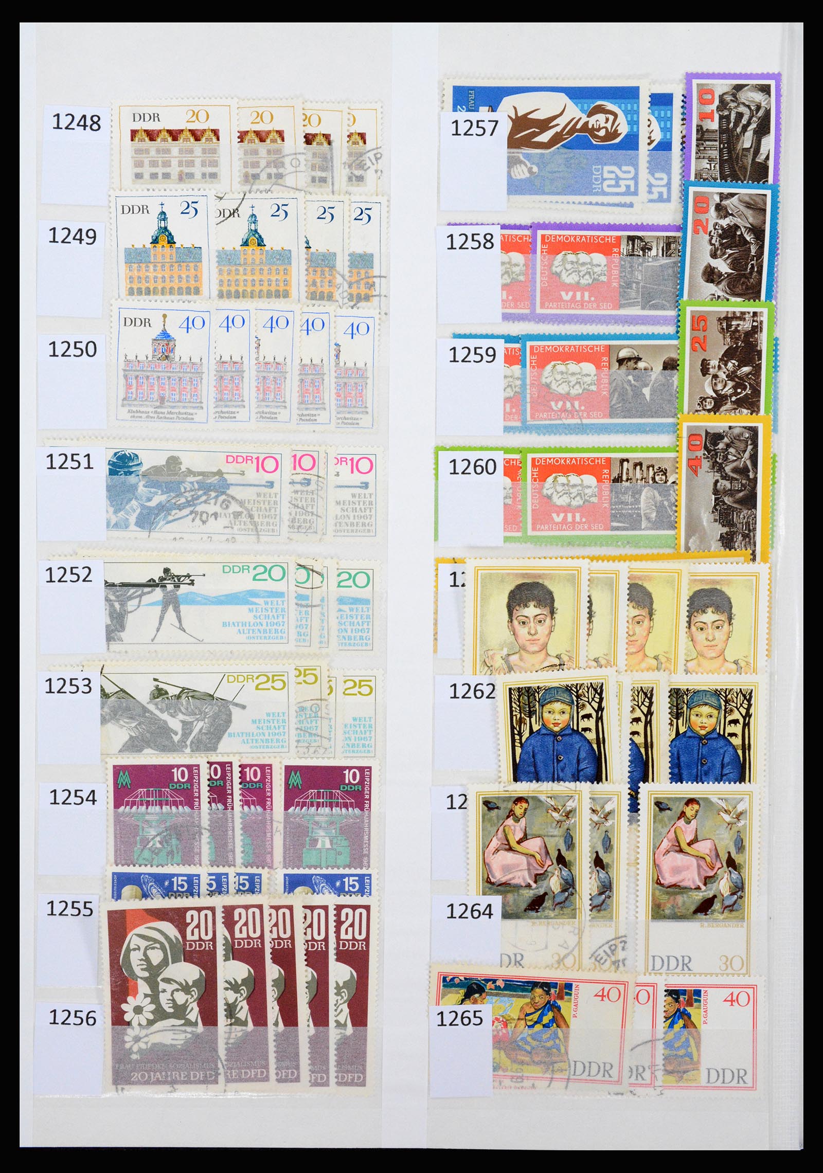 37253 059 - Stamp collection 37253 GDR 1949-1990.