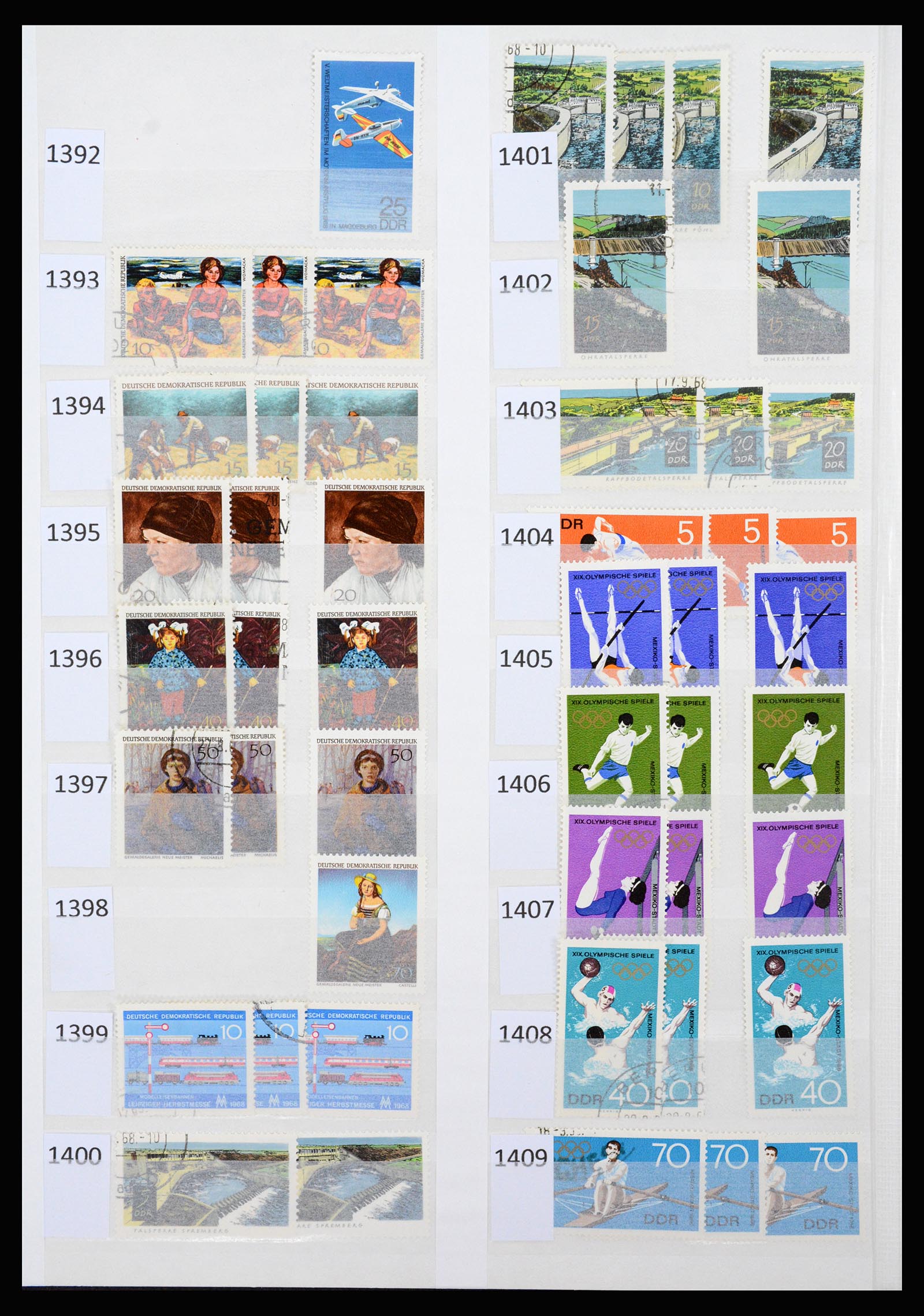 37253 067 - Postzegelverzameling 37253 DDR 1949-1990.