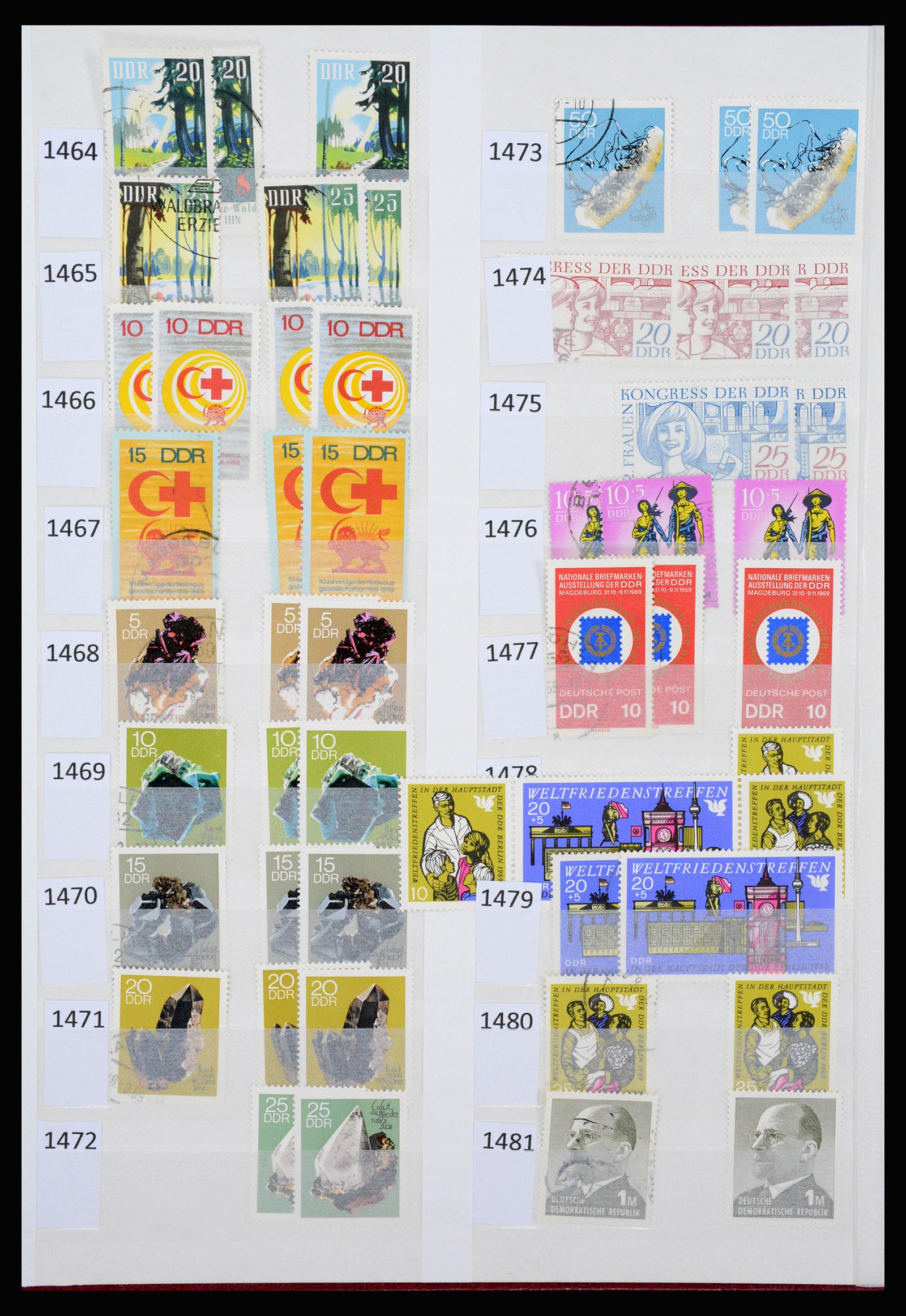 37253 071 - Postzegelverzameling 37253 DDR 1949-1990.