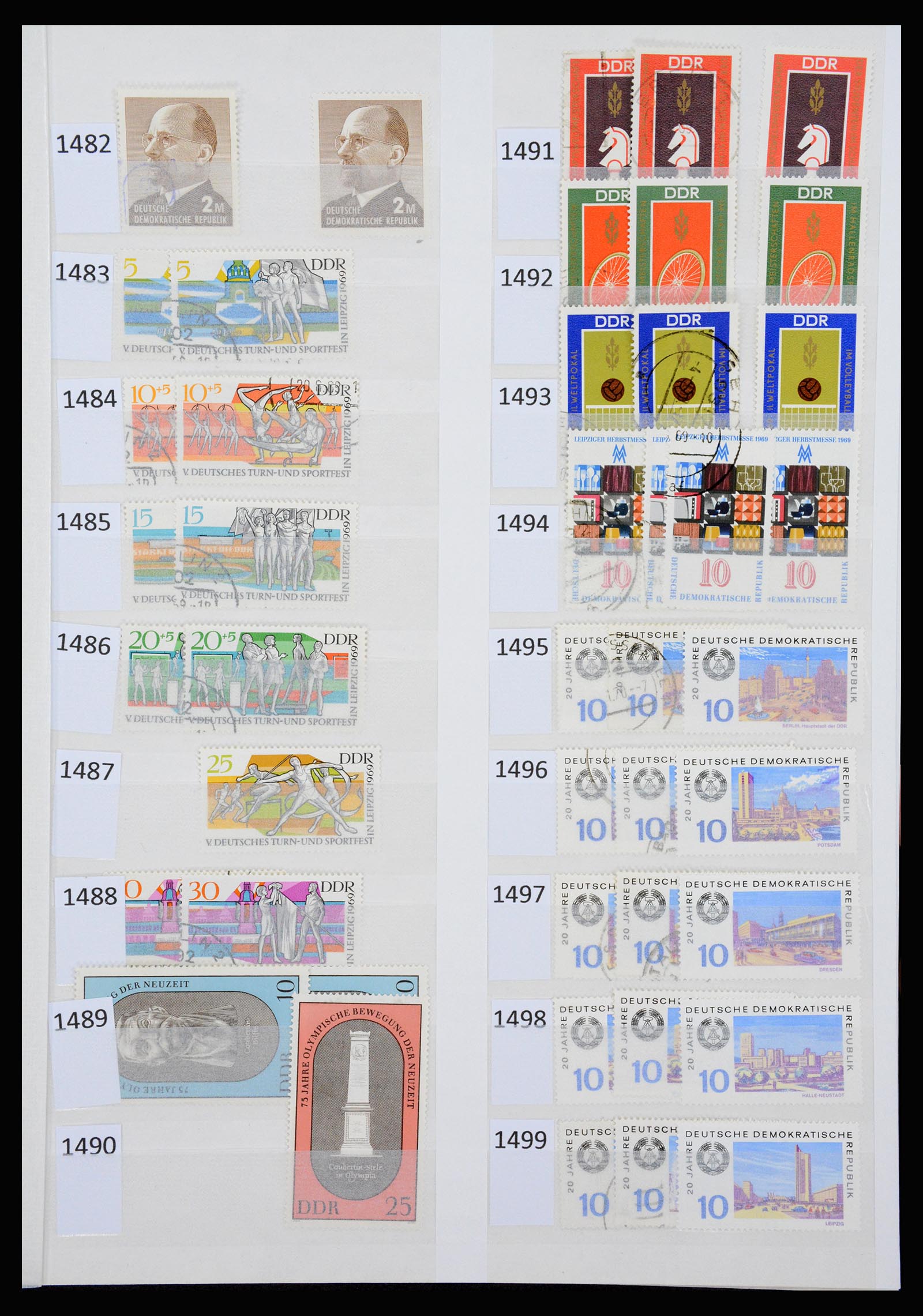 37253 072 - Postzegelverzameling 37253 DDR 1949-1990.