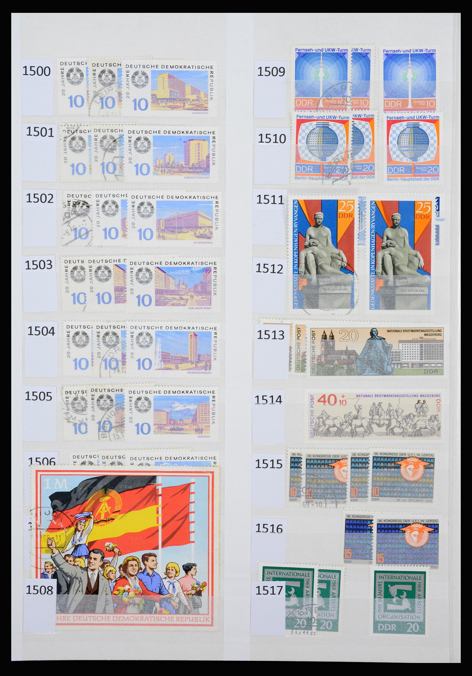 37253 073 - Postzegelverzameling 37253 DDR 1949-1990.