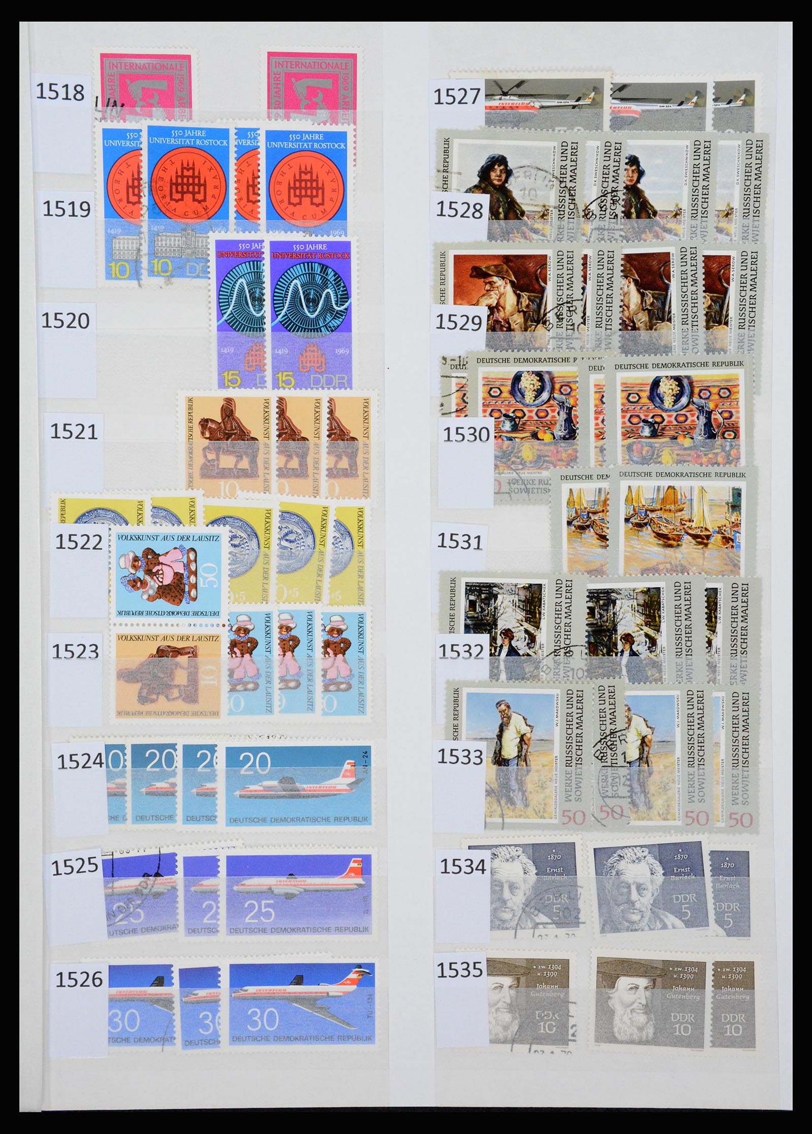 37253 074 - Postzegelverzameling 37253 DDR 1949-1990.