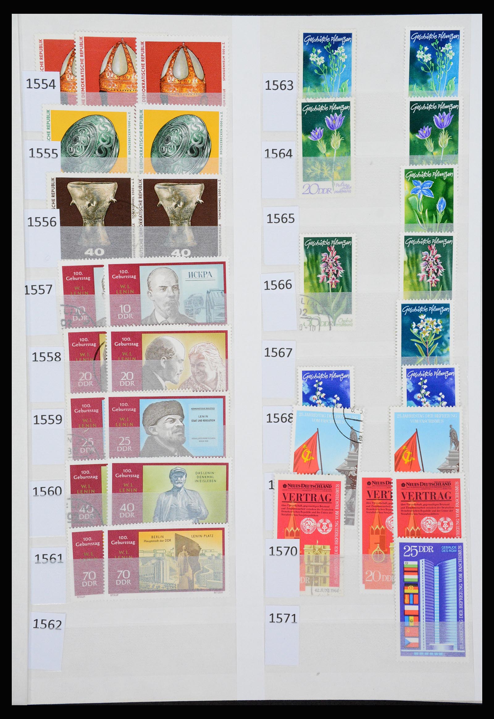 37253 076 - Postzegelverzameling 37253 DDR 1949-1990.