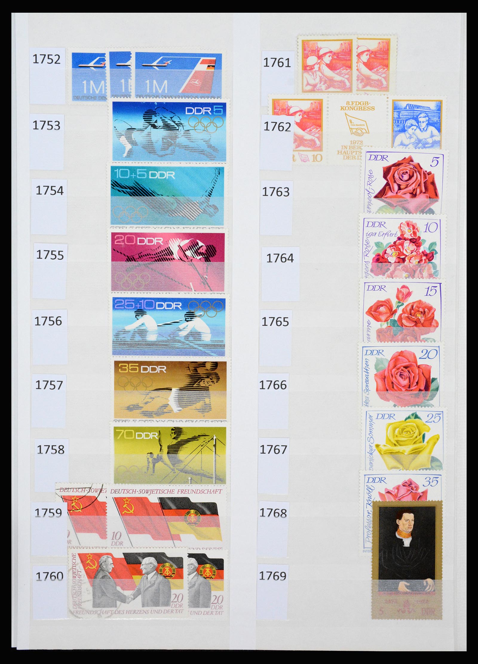 37253 087 - Postzegelverzameling 37253 DDR 1949-1990.