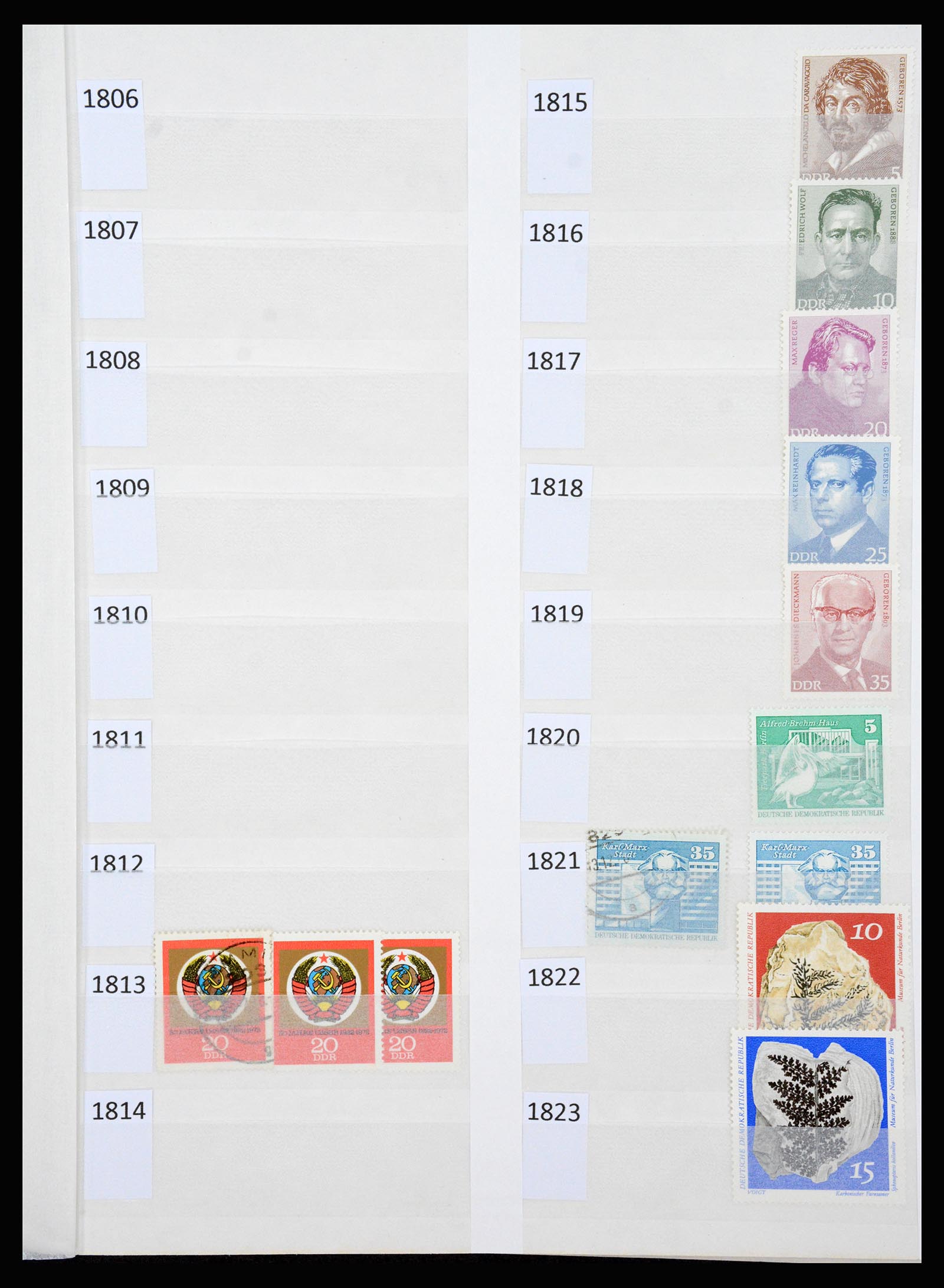 37253 090 - Postzegelverzameling 37253 DDR 1949-1990.