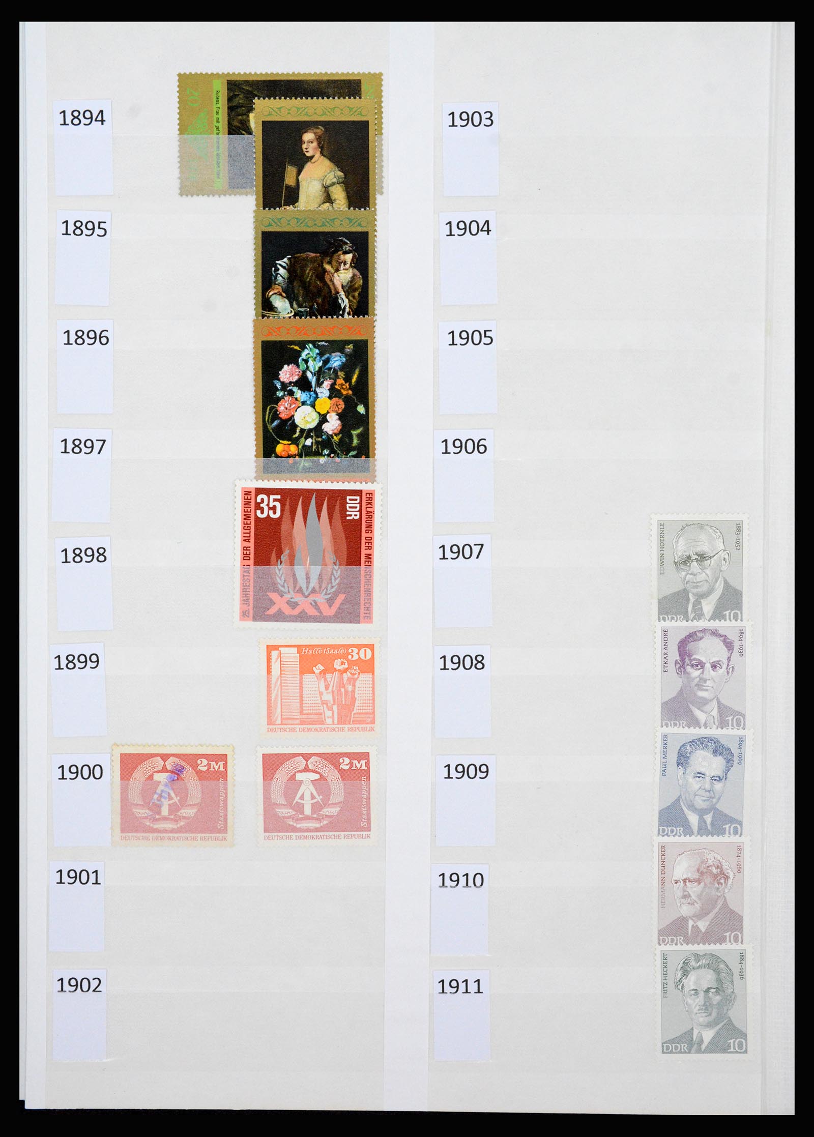 37253 095 - Postzegelverzameling 37253 DDR 1949-1990.