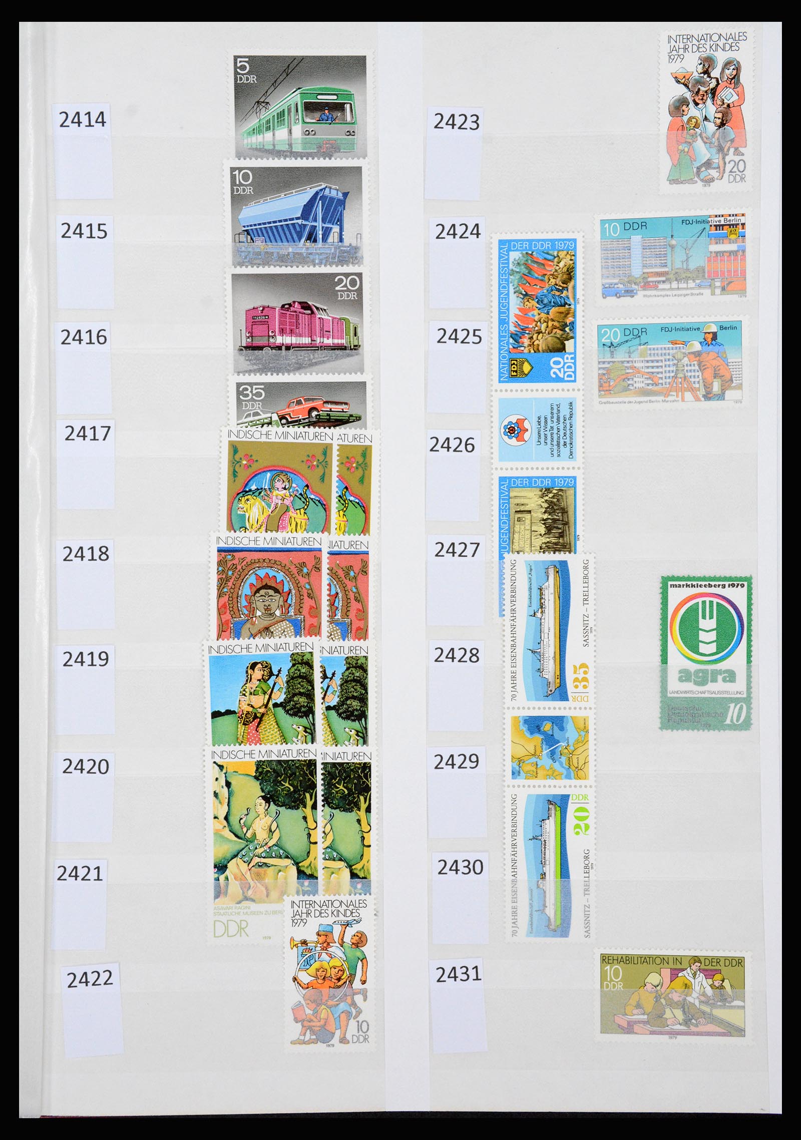 37253 123 - Postzegelverzameling 37253 DDR 1949-1990.