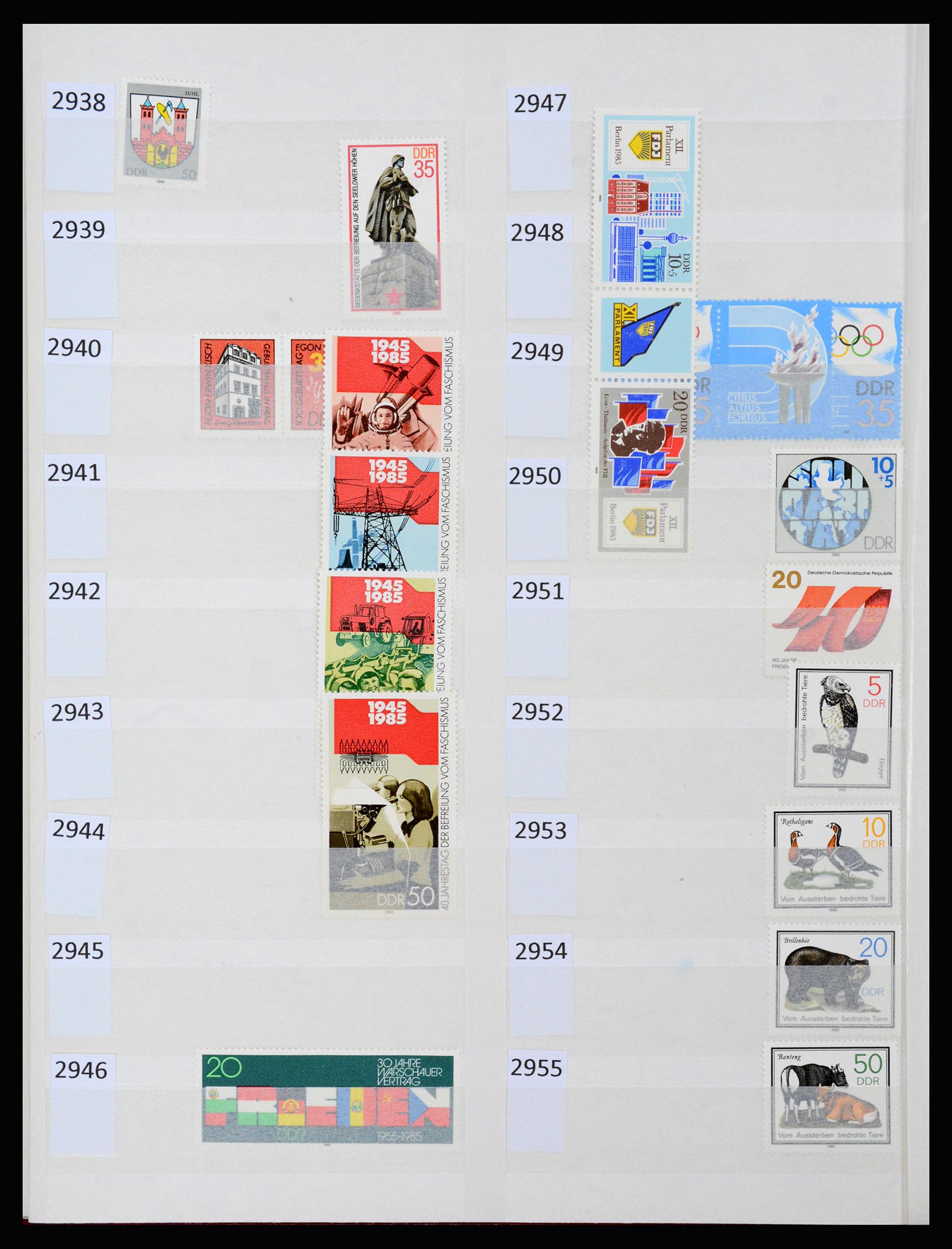 37253 152 - Postzegelverzameling 37253 DDR 1949-1990.