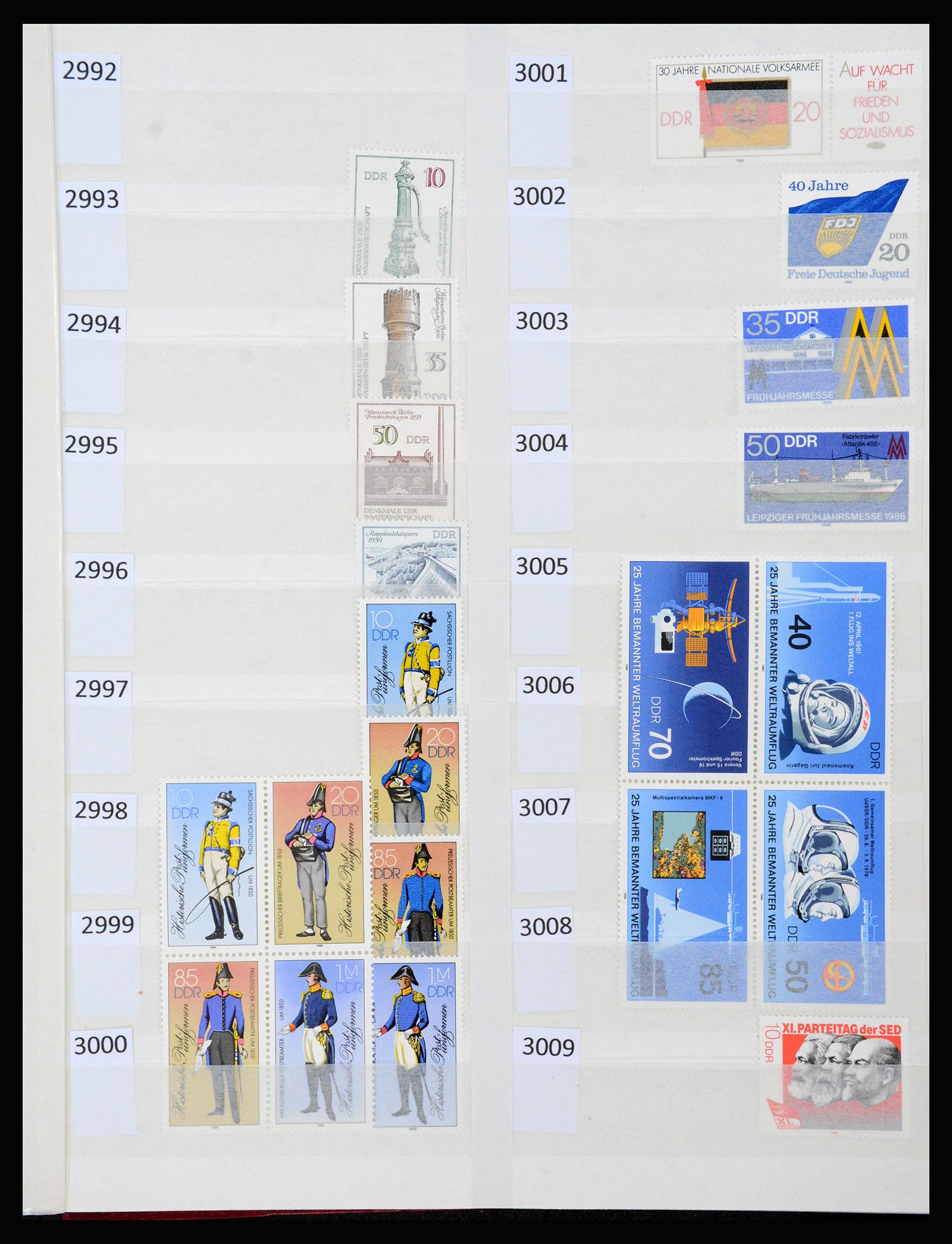 37253 155 - Postzegelverzameling 37253 DDR 1949-1990.