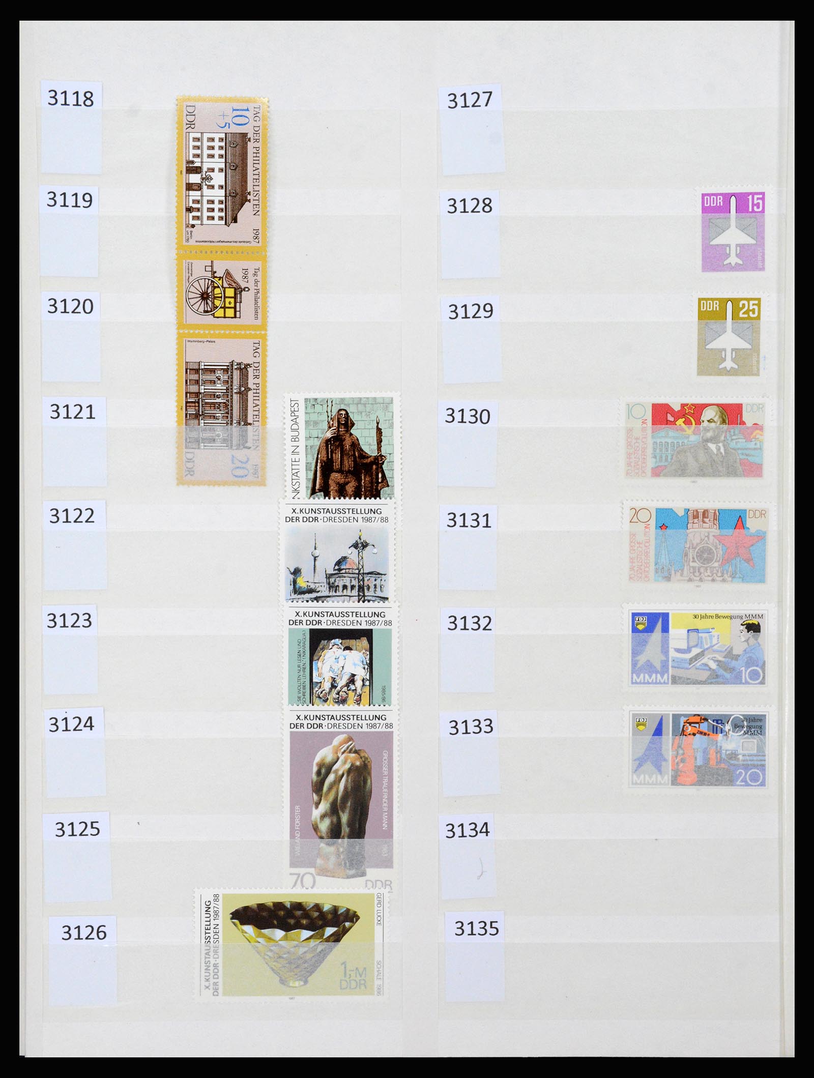 37253 162 - Stamp collection 37253 GDR 1949-1990.