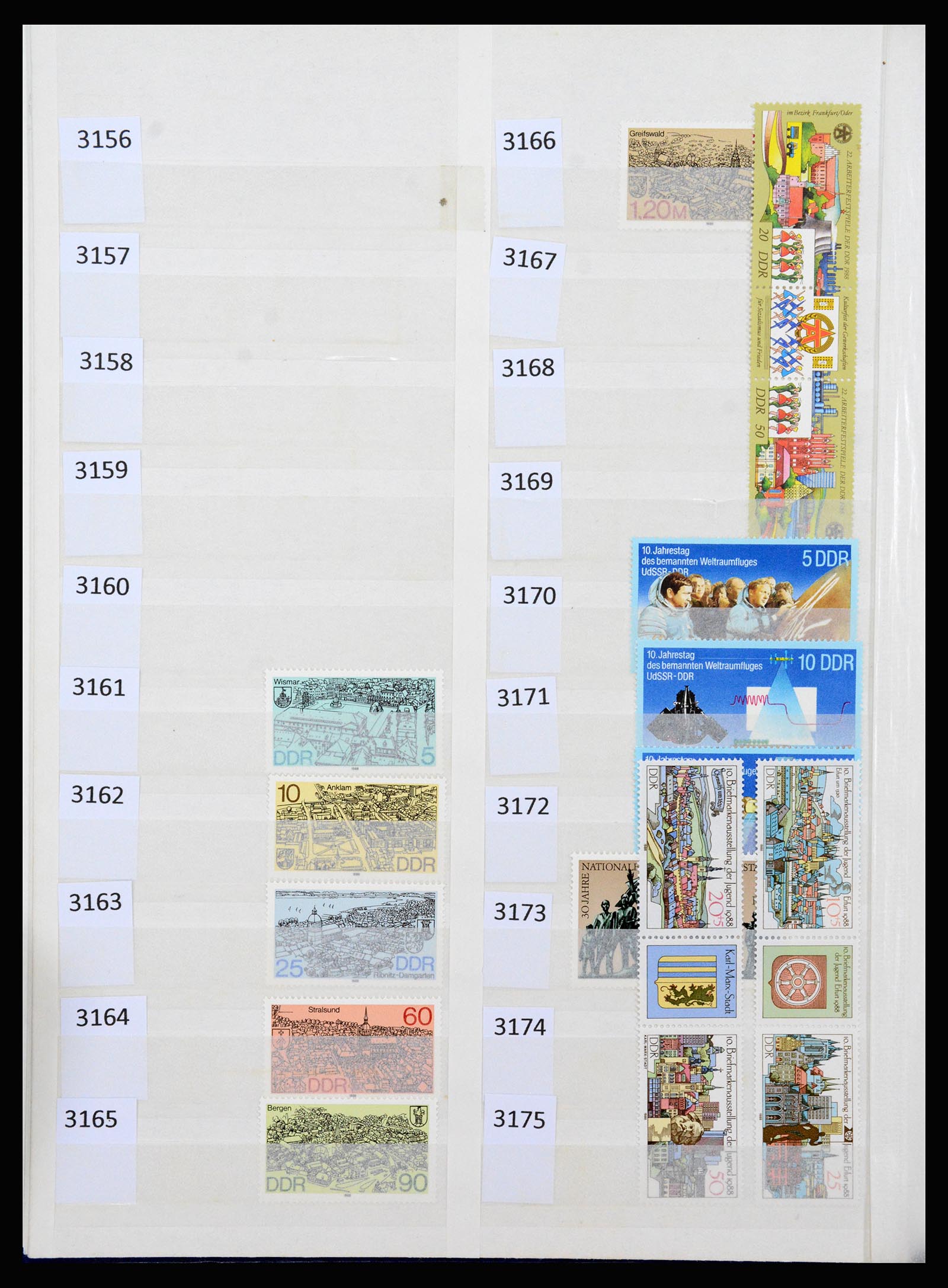 37253 164 - Postzegelverzameling 37253 DDR 1949-1990.