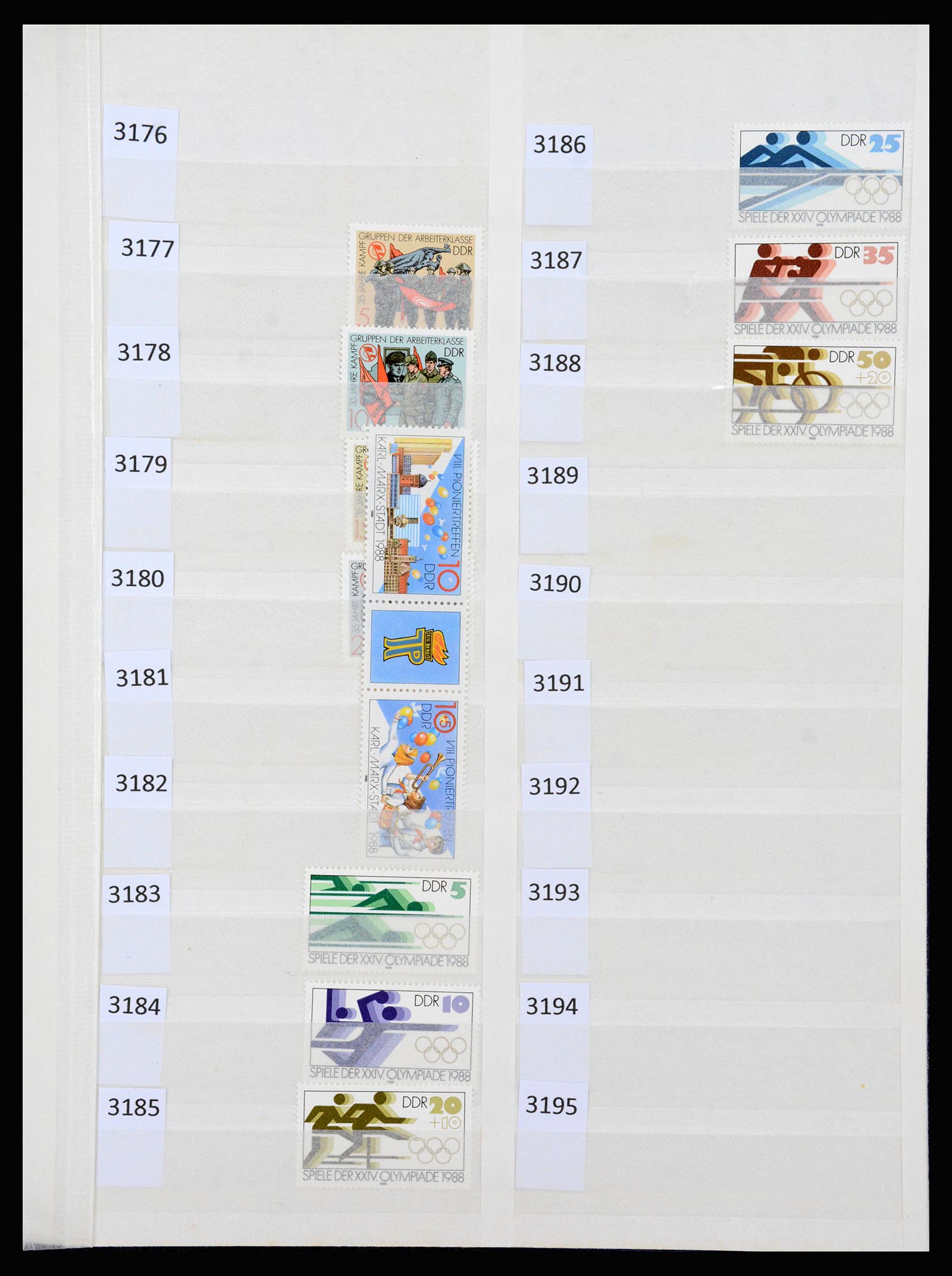 37253 165 - Stamp collection 37253 GDR 1949-1990.