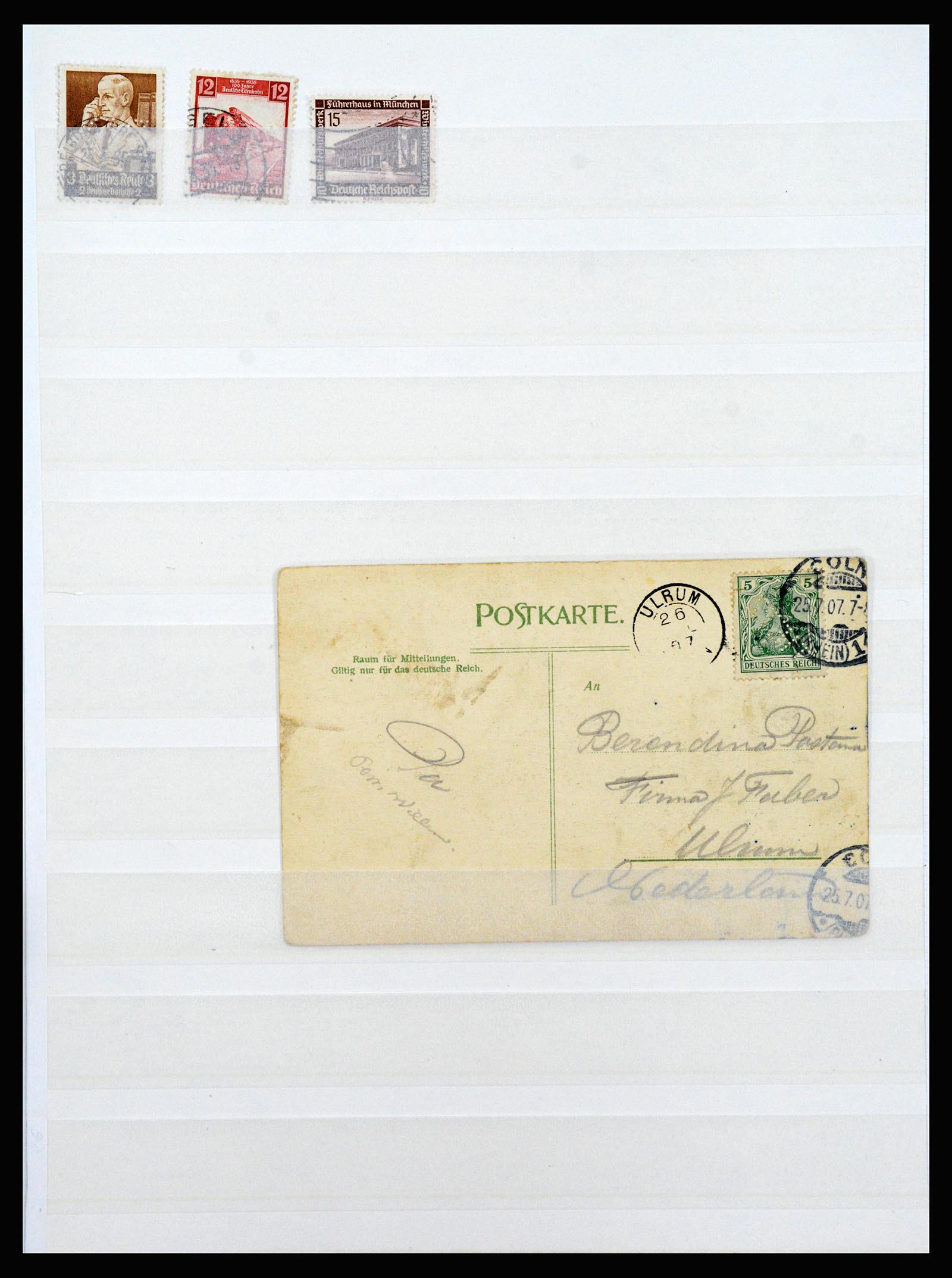 37254 010 - Postzegelverzameling 37254 Duitse Rijk perfins 1900-1945.