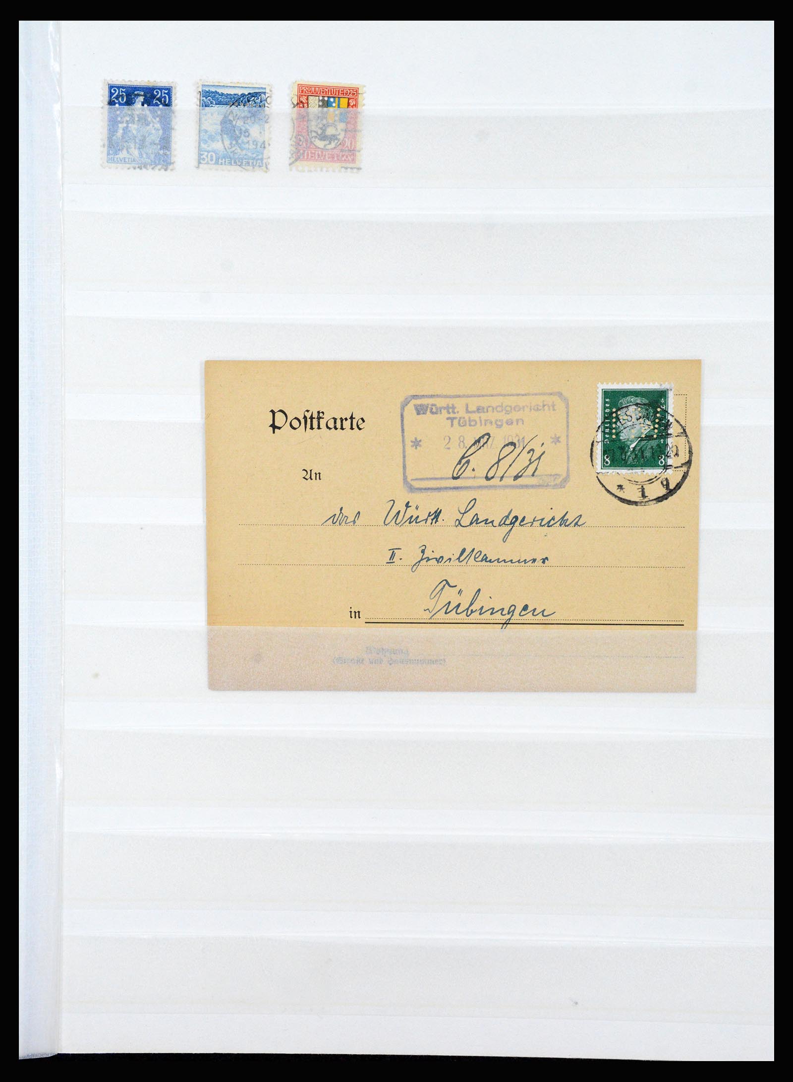 37254 011 - Postzegelverzameling 37254 Duitse Rijk perfins 1900-1945.