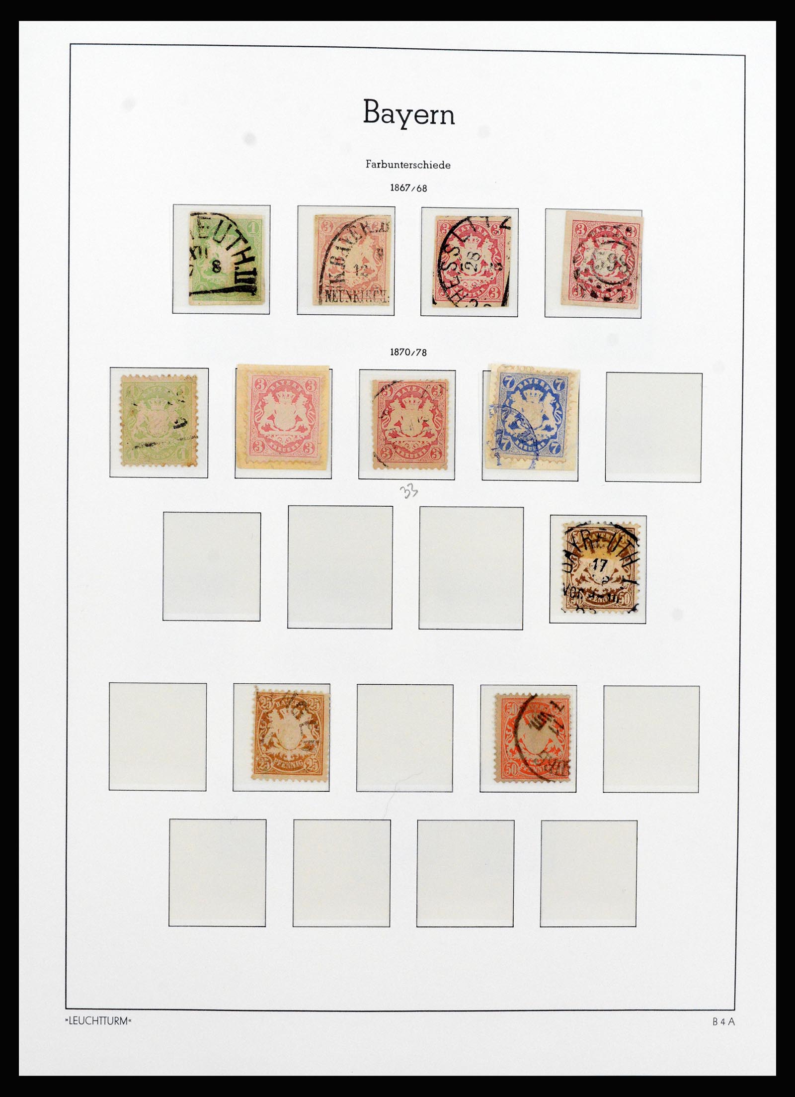 37255 006 - Stamp collection 37255 Bavaria 1849-1920.