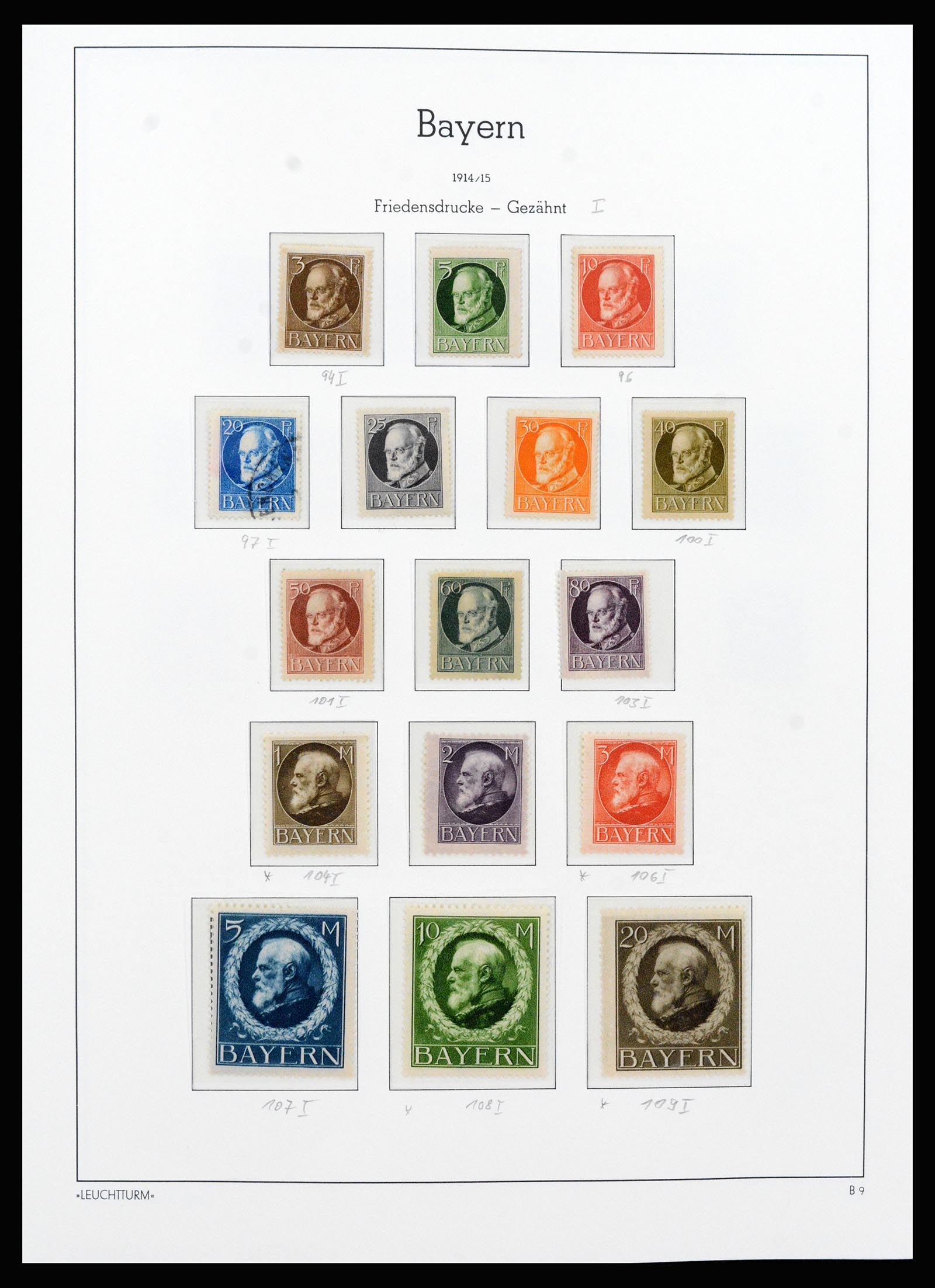 37255 014 - Stamp collection 37255 Bavaria 1849-1920.