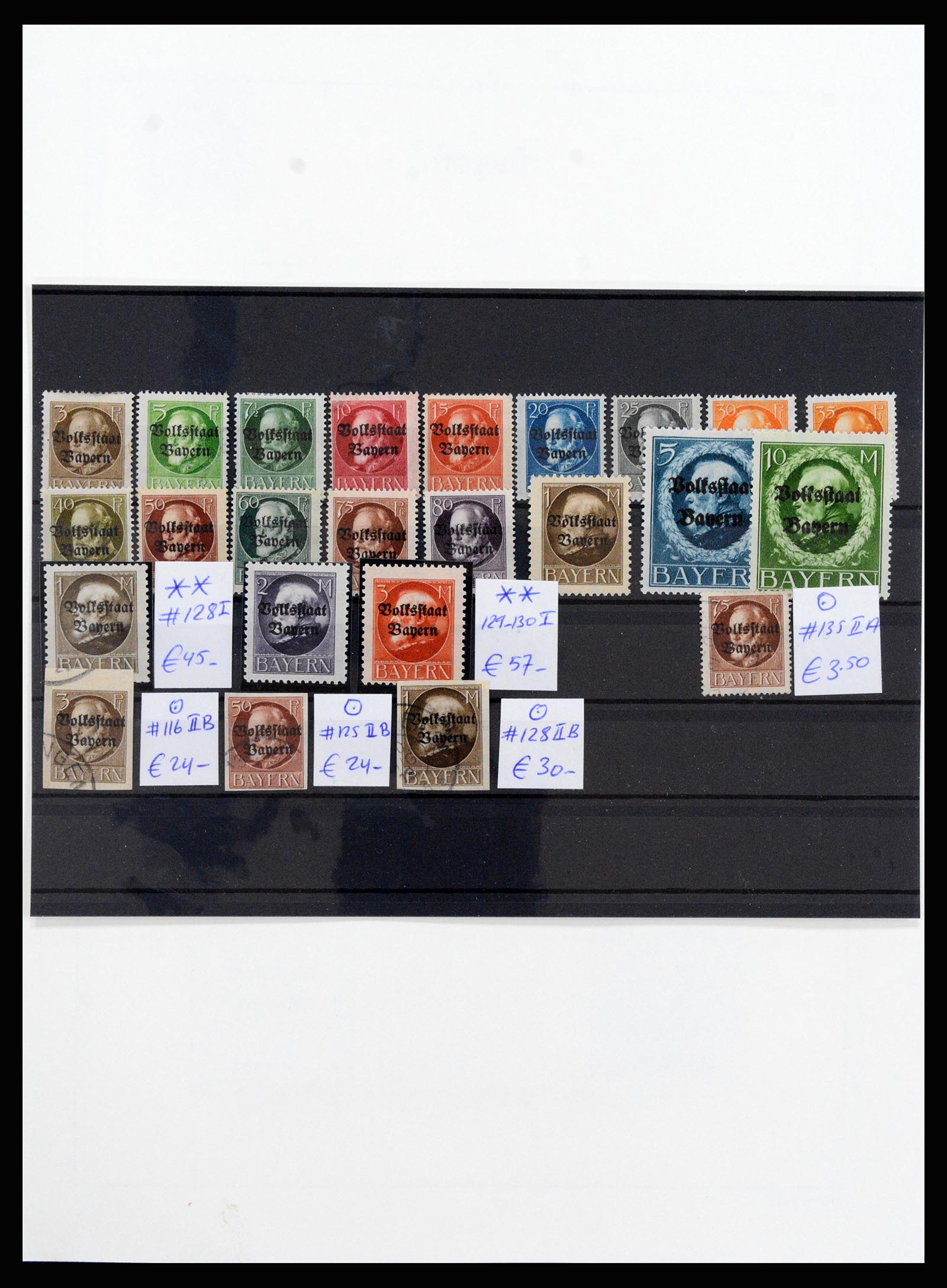 37255 018 - Postzegelverzameling 37255 Beieren 1849-1920.