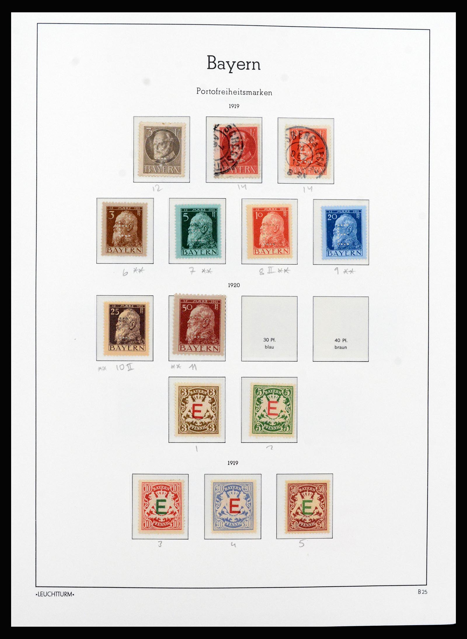 37255 030 - Stamp collection 37255 Bavaria 1849-1920.