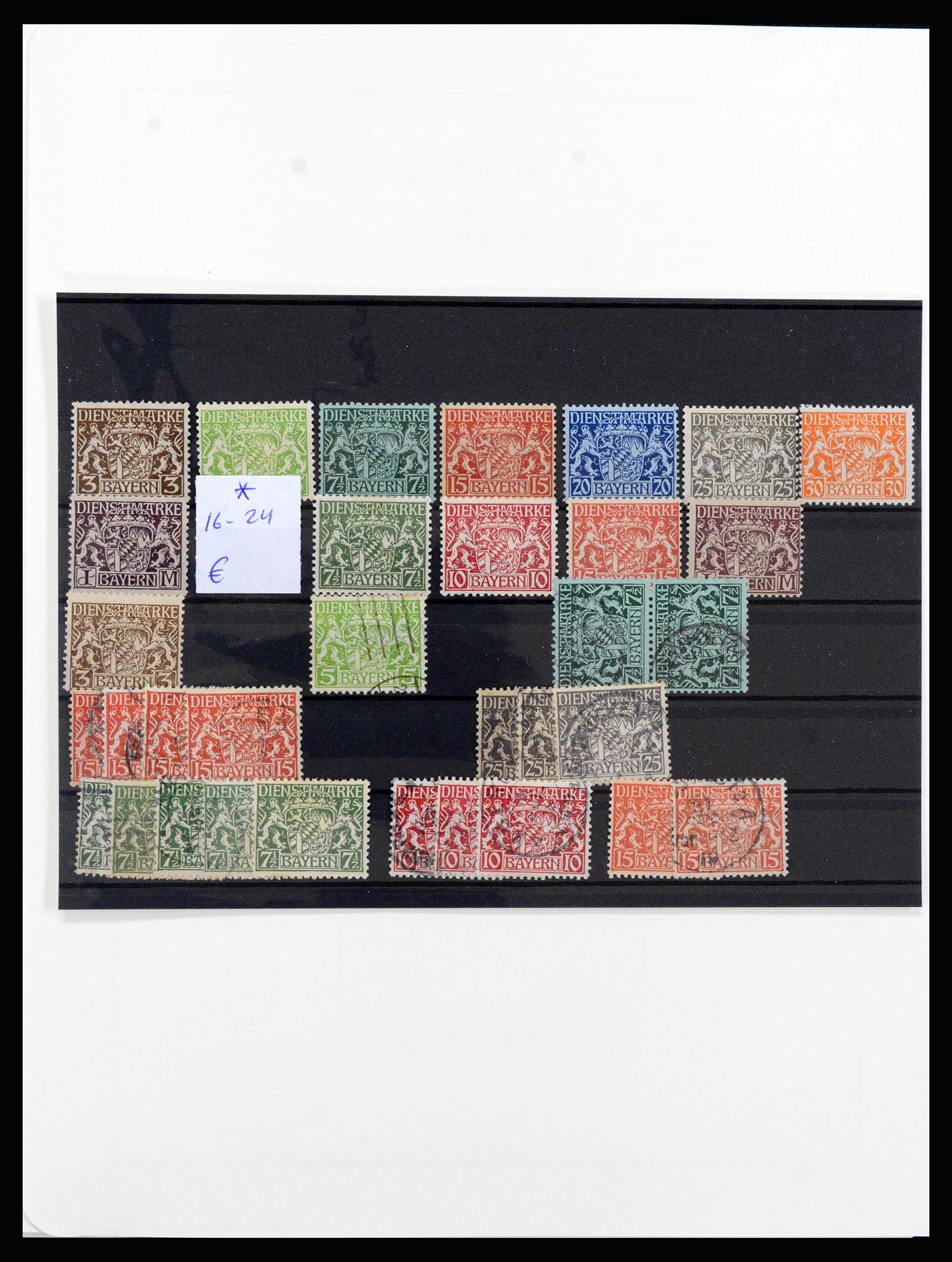 37255 034 - Postzegelverzameling 37255 Beieren 1849-1920.