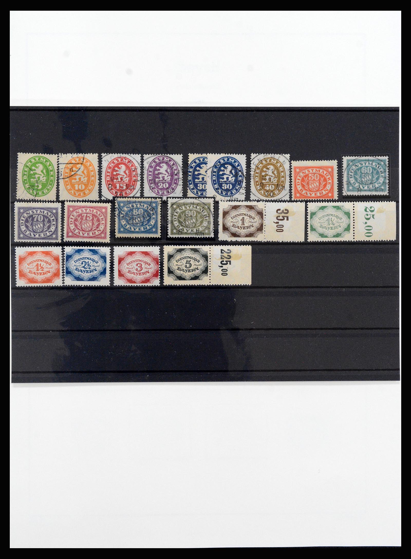 37255 036 - Postzegelverzameling 37255 Beieren 1849-1920.